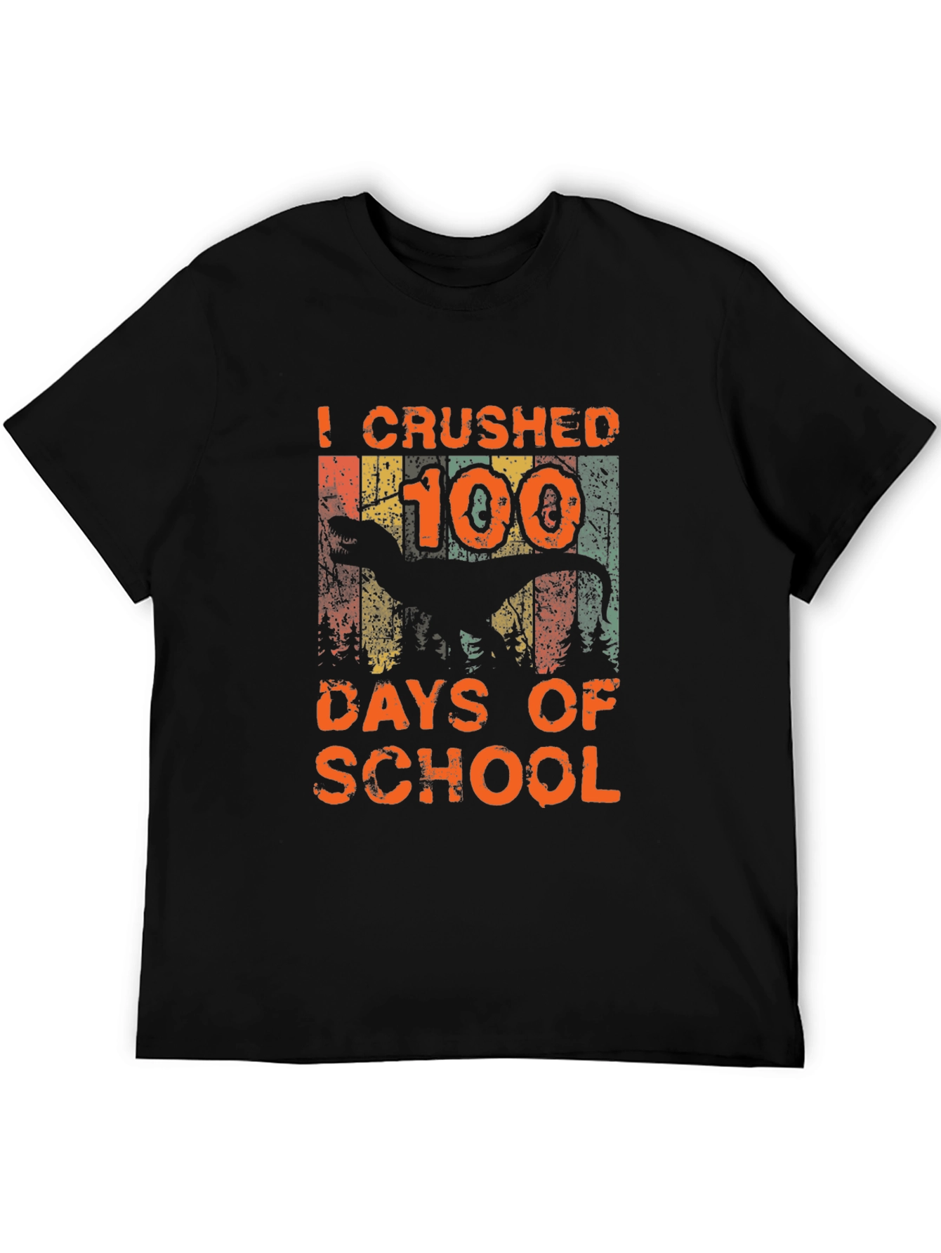 Crushed 100 Days of School Dinosaur T-Shirt