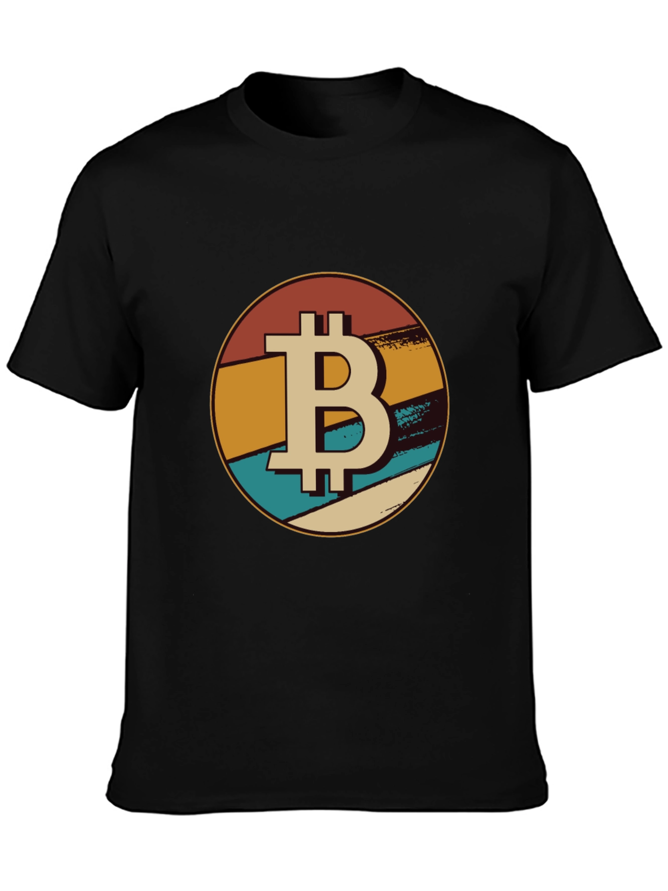 Bitcoin Retro Graphic Tee - Black Crypto T-Shirt