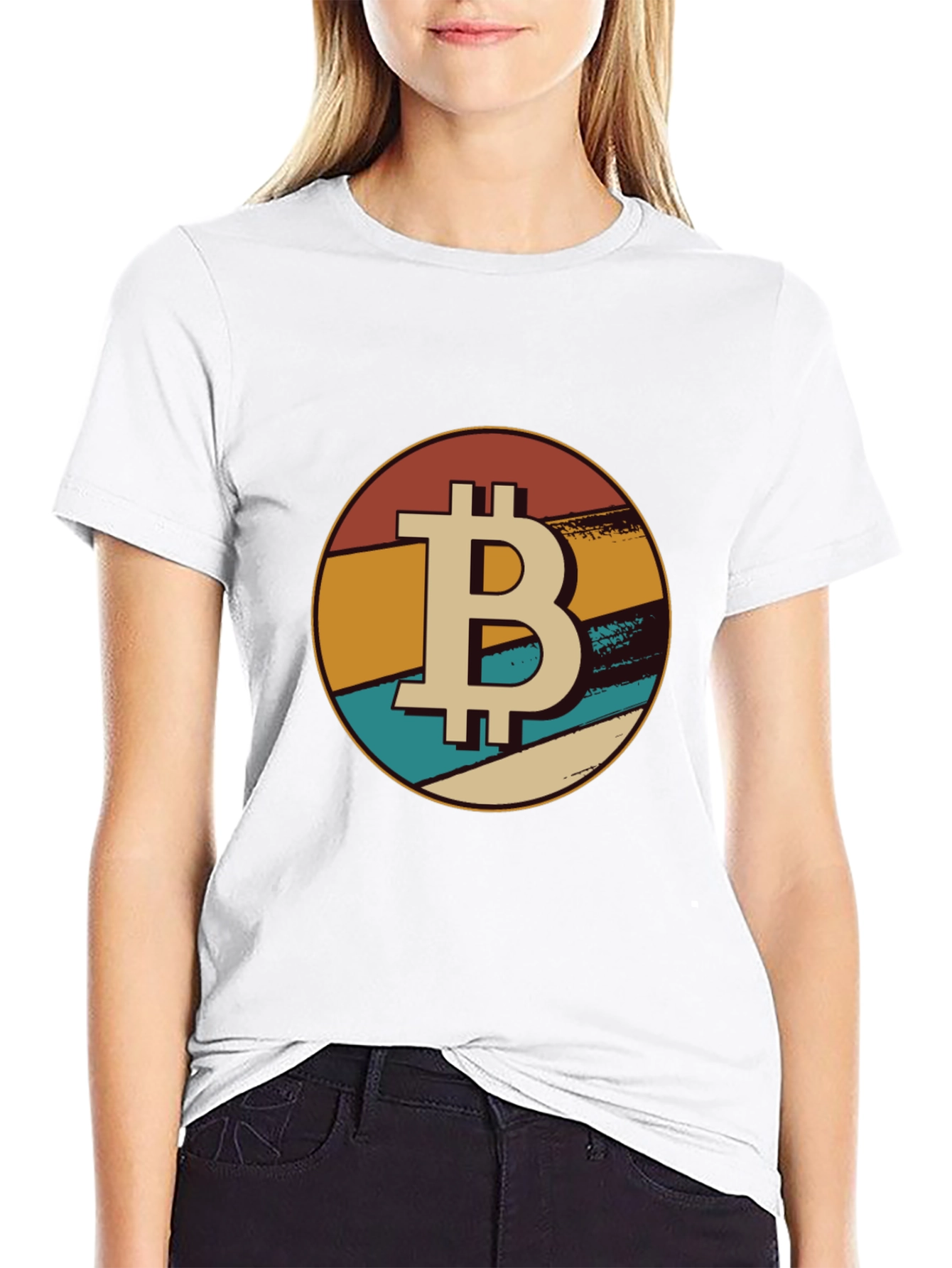 Bitcoin Retro Graphic Tee - Black Crypto T-Shirt
