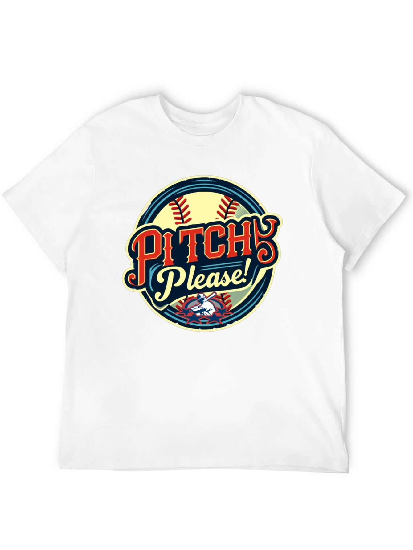 Pitch Please Baseball Graphic T-Shirt