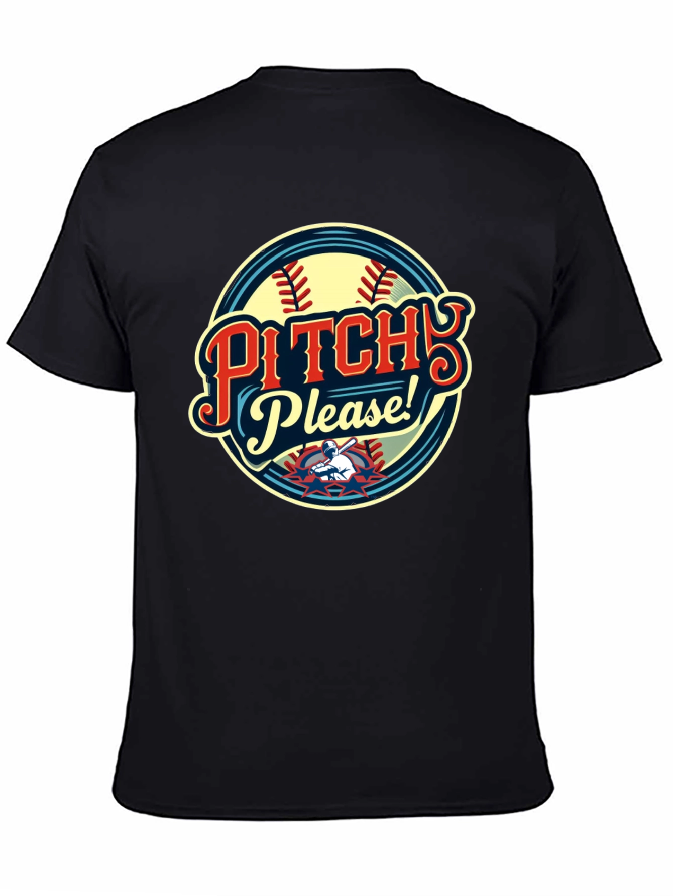 Pitch Please Baseball Graphic T-Shirt