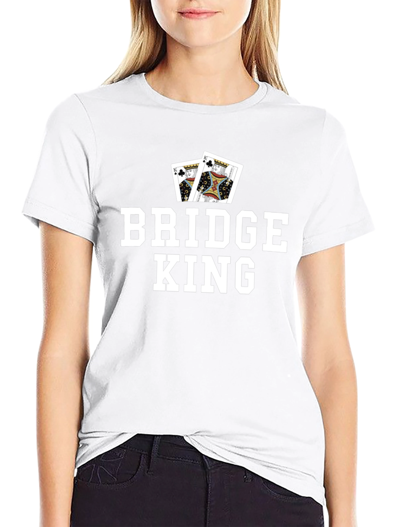 Bridge King Graphic Tee - Card Game T-Shirt