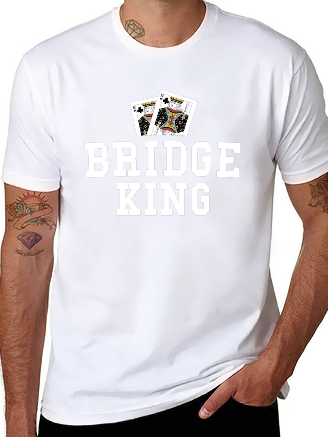 Bridge King Graphic Tee - Card Game T-Shirt