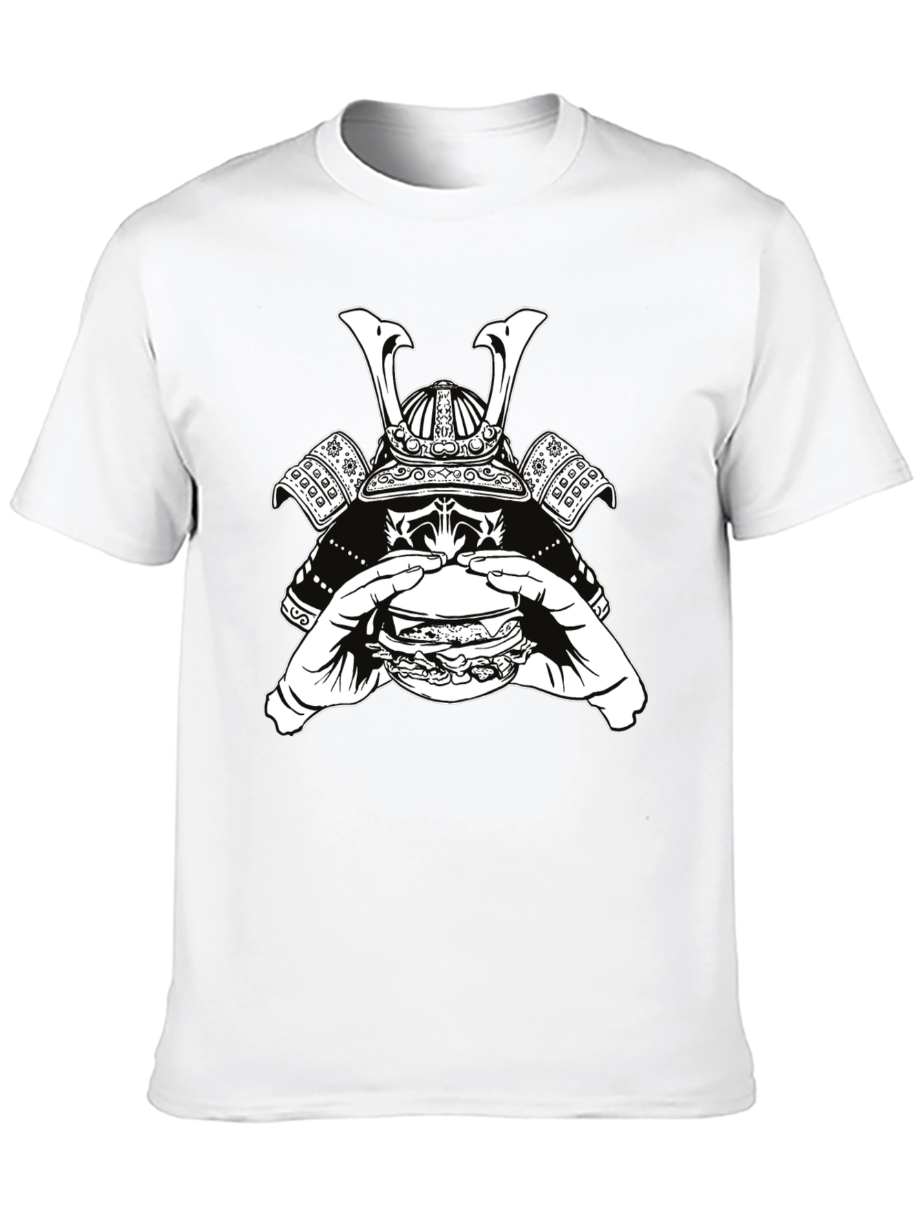 Samurai Burger Graphic Tee - Cool Black T-Shirt