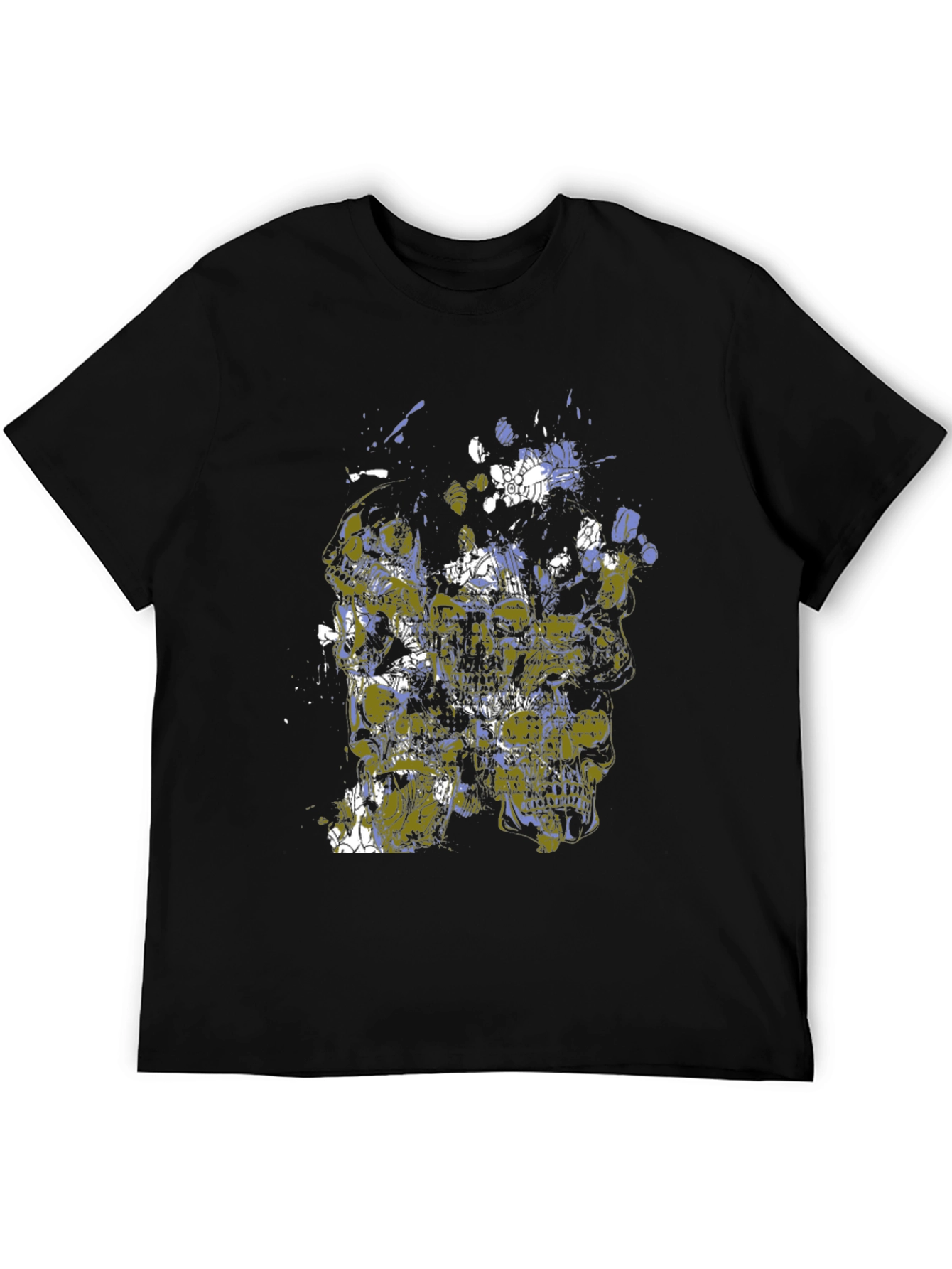 Abstract Art Black Cotton Tee