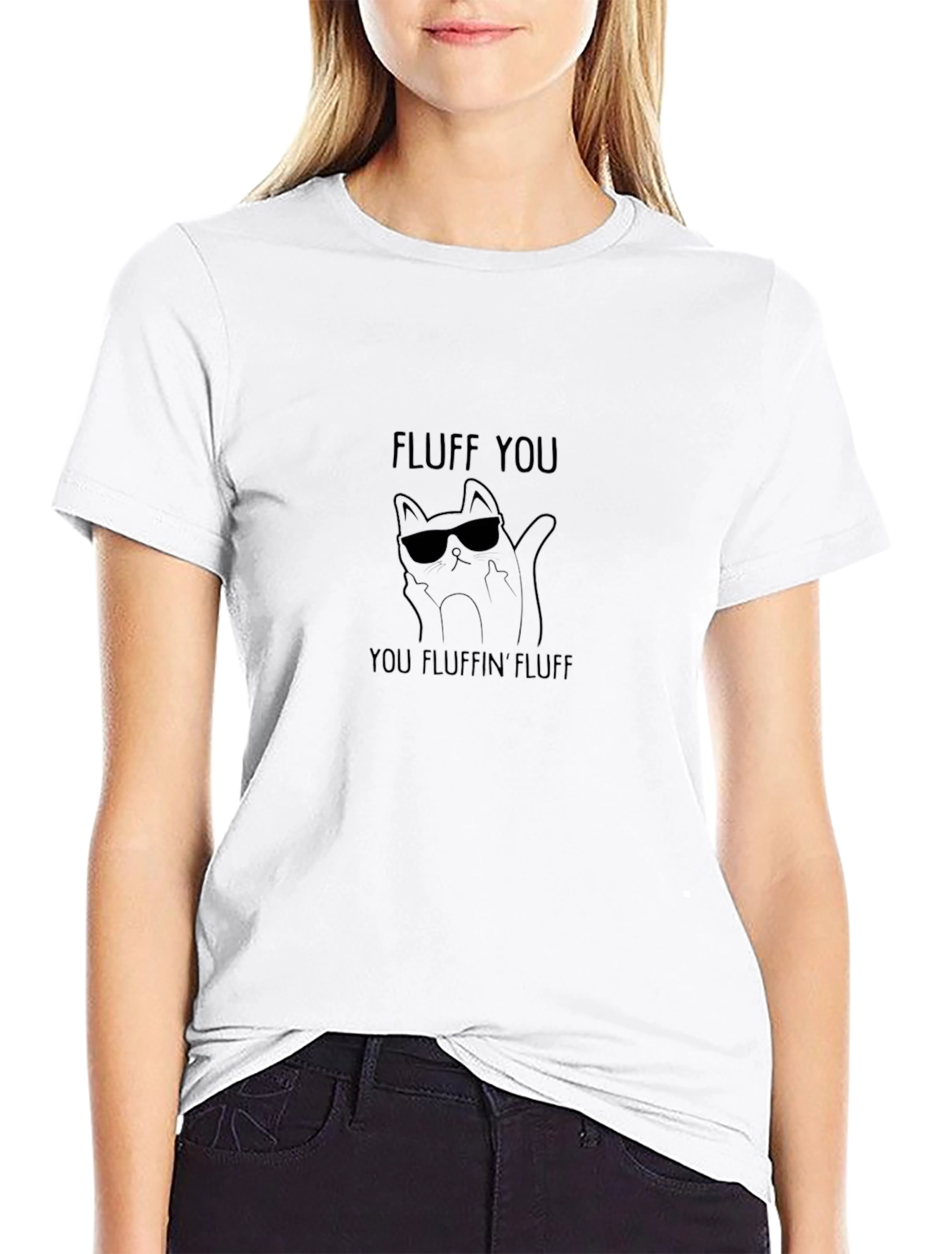 Fluff You Funny Cat T-Shirt - Cool Kitty Tee