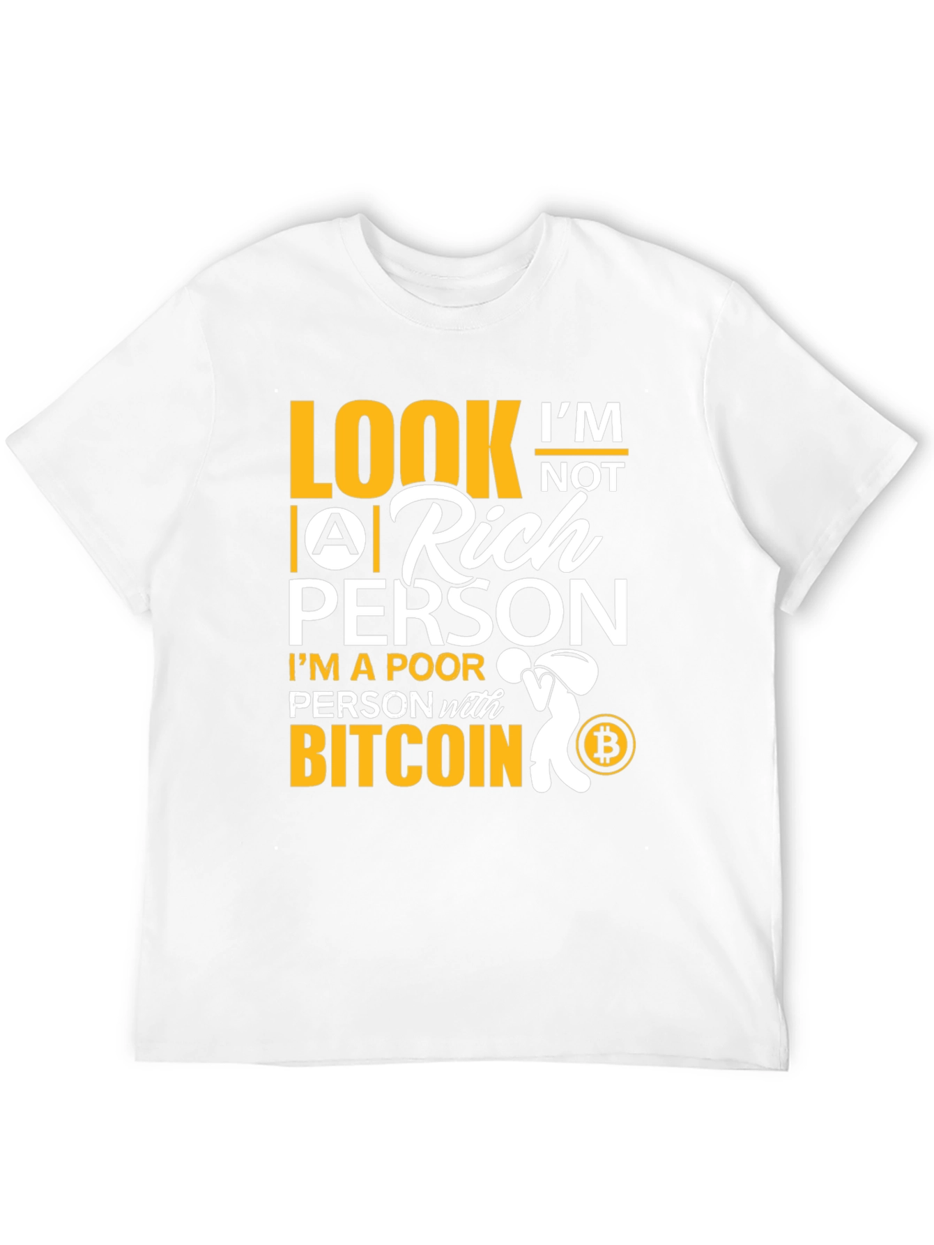 Bitcoin Poor Person Black T-Shirt