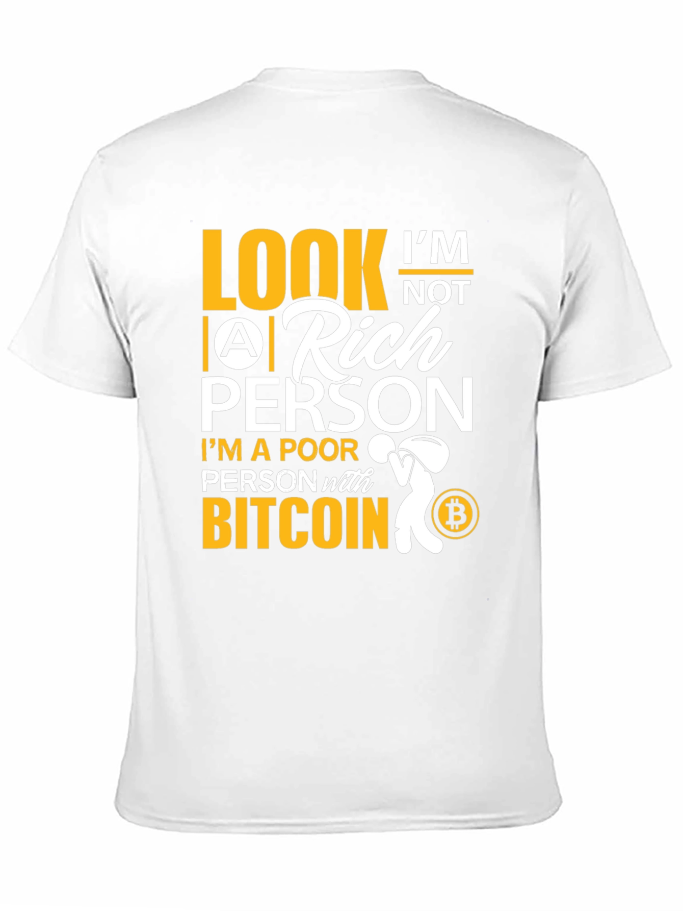 Bitcoin Poor Person Black T-Shirt