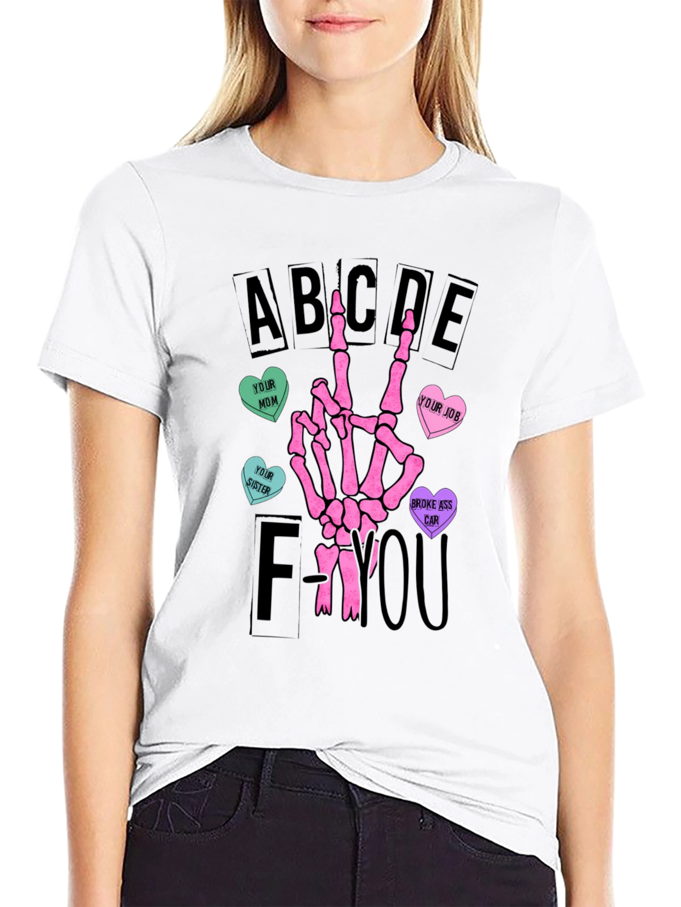 Skeleton Hand Valentines Day T-Shirt