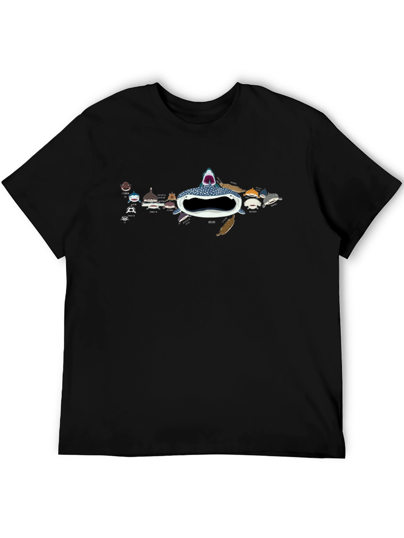 Black Whale Shark T-Shirt - Ocean Lovers Tee