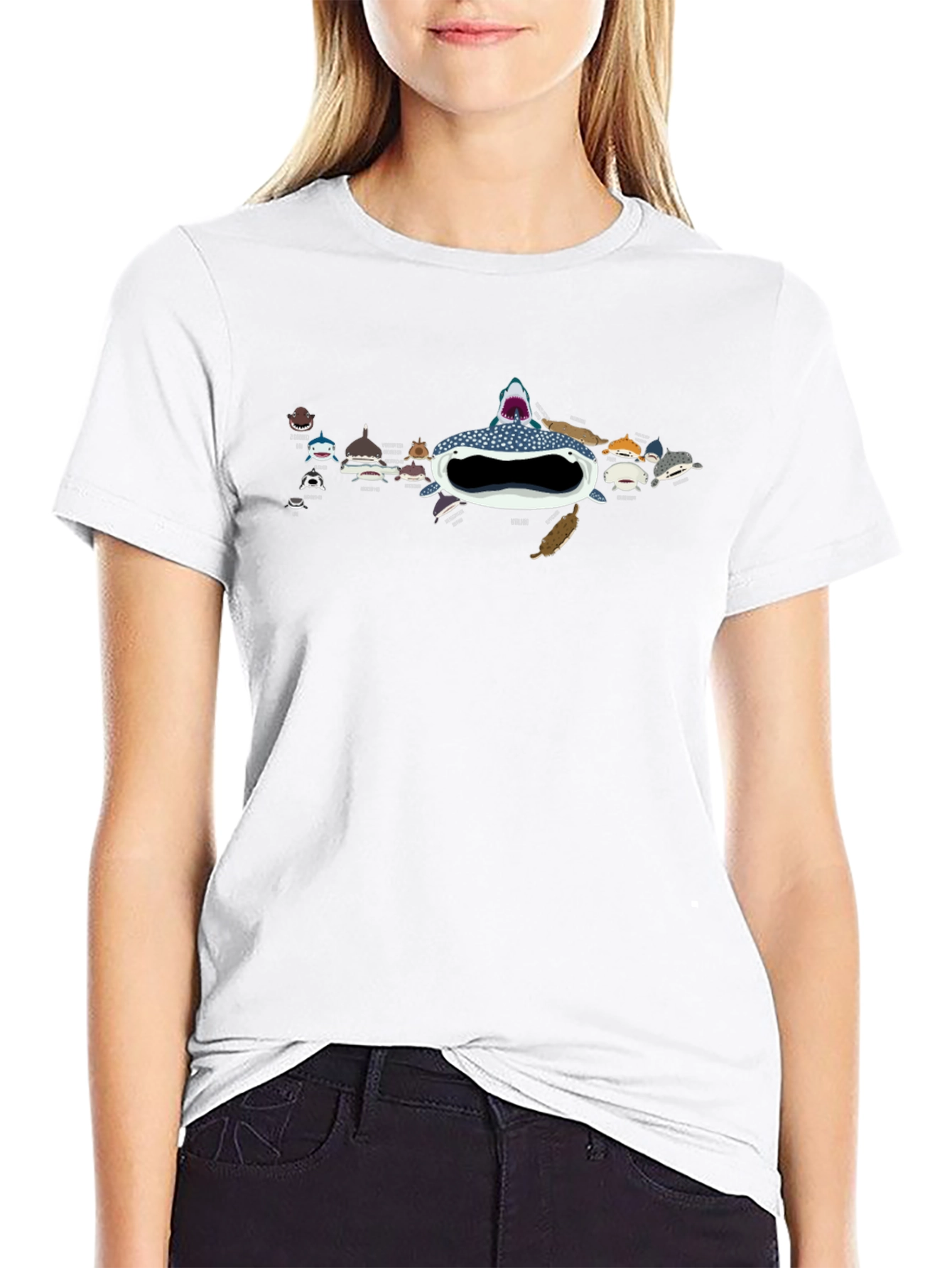 Black Whale Shark T-Shirt - Ocean Lovers Tee