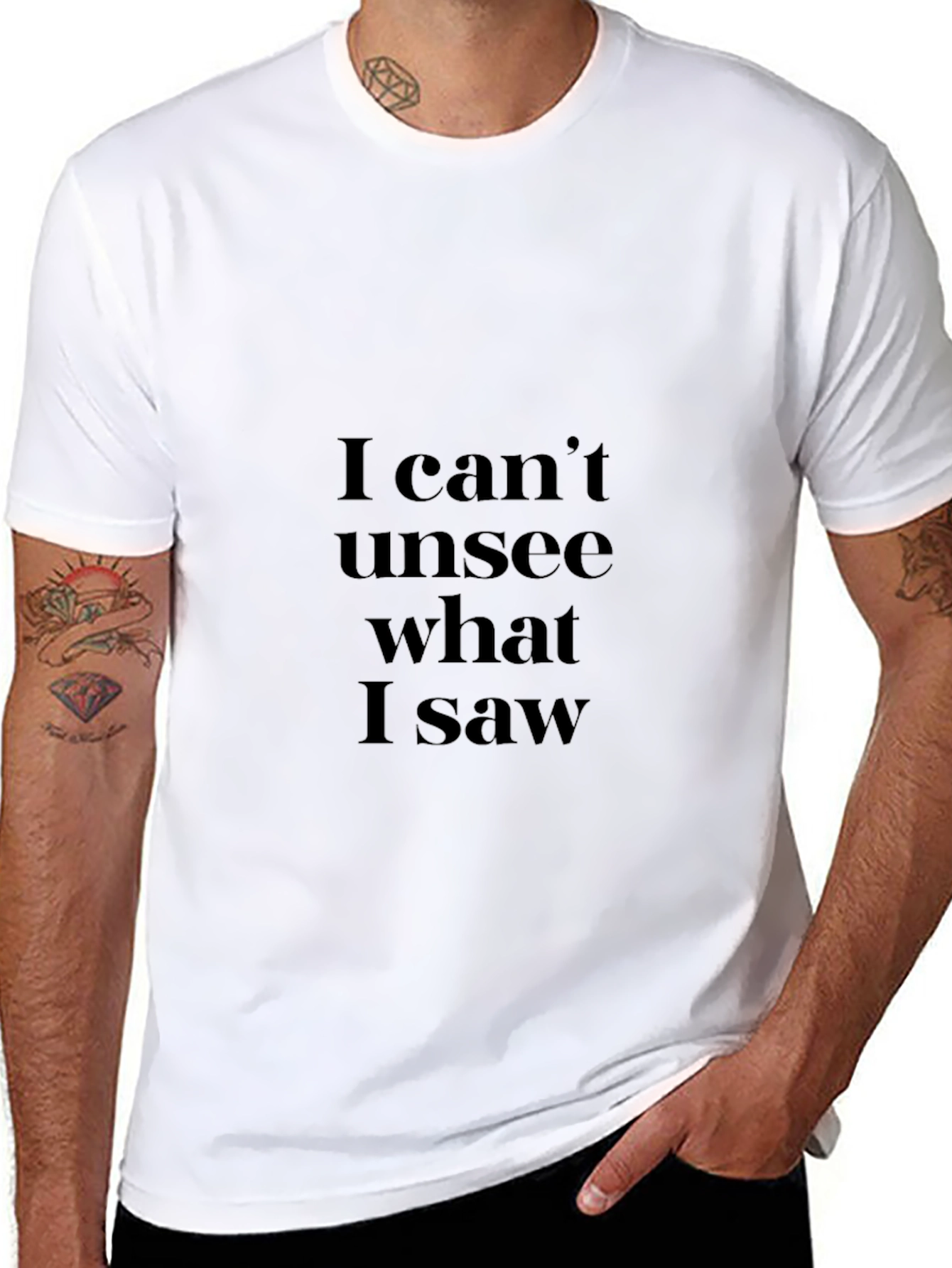 I Cant Unsee What I Saw Black T-Shirt