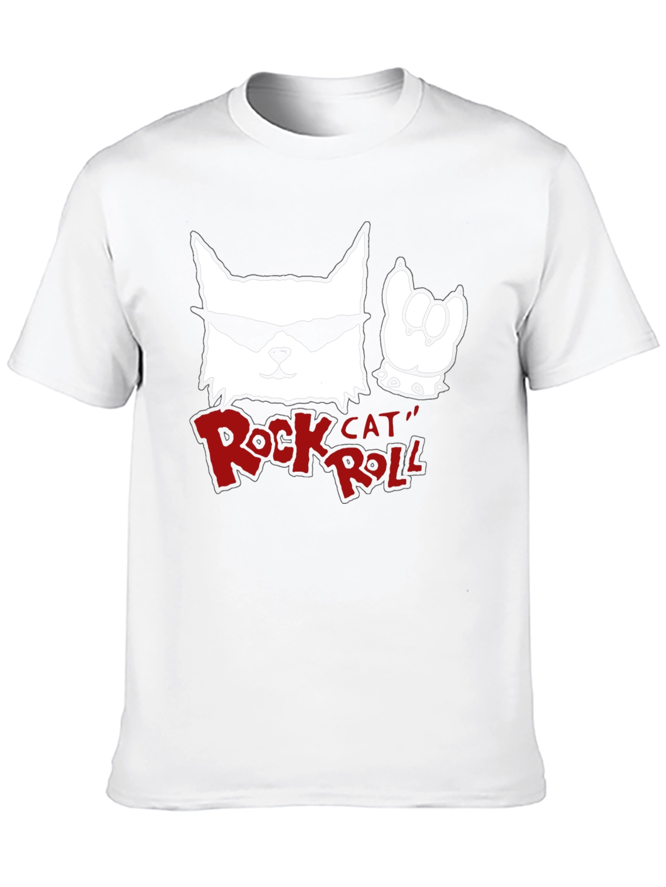 Rock Cat Roll Black T-Shirt