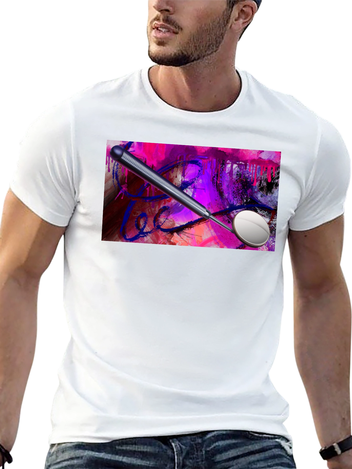 Dentist Mirror Abstract Art T-Shirt