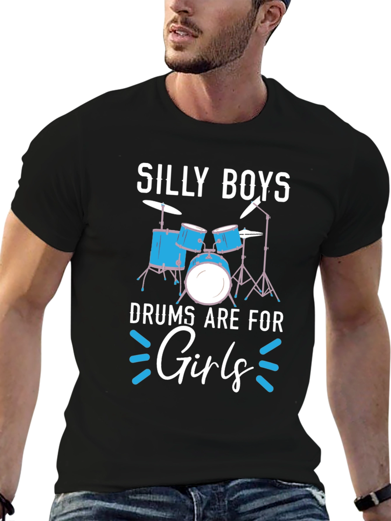 Silly Boys Drums Are For Girls Tee