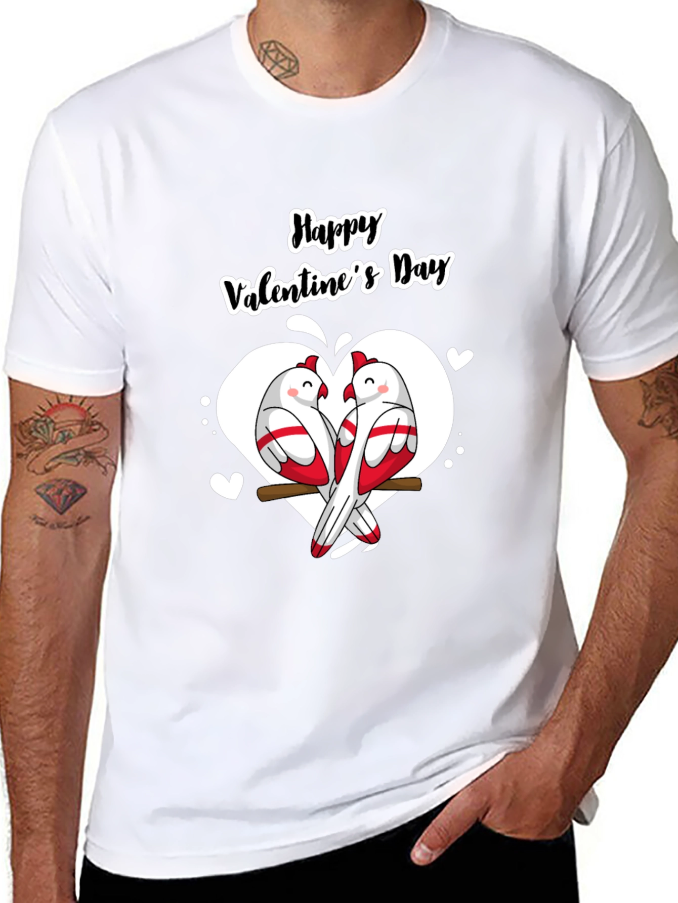Happy Valentines Day Birds T-Shirt