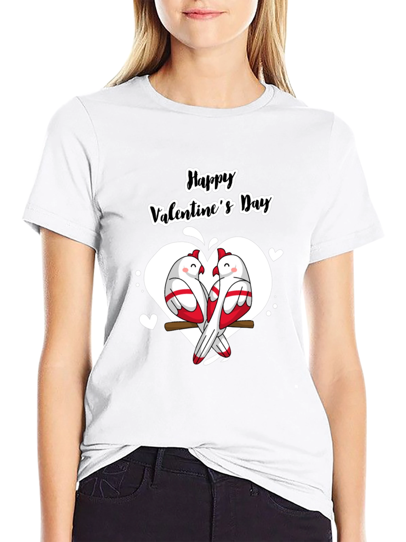 Happy Valentines Day Birds T-Shirt
