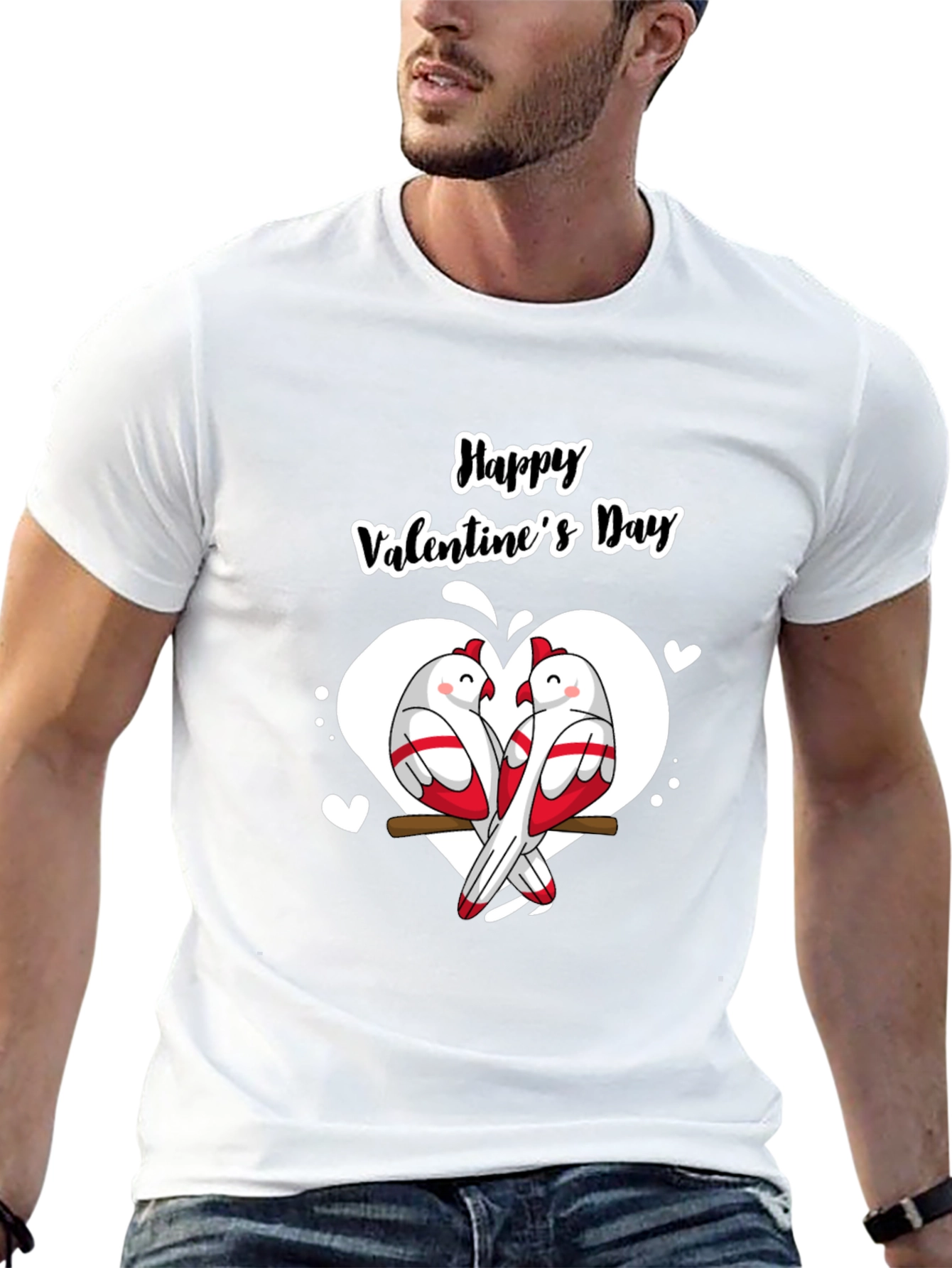 Happy Valentines Day Birds T-Shirt