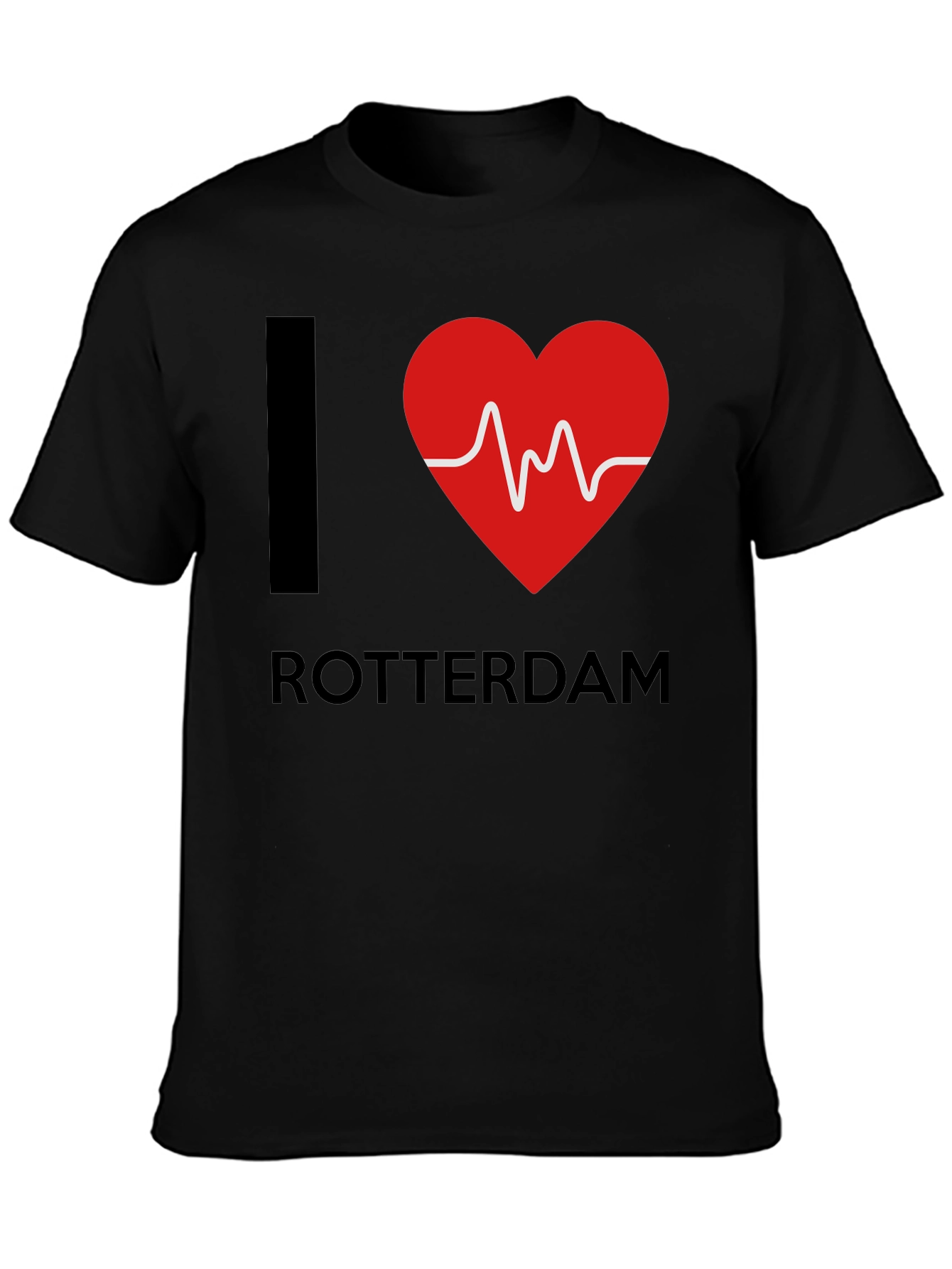 I Heart Rotterdam T-Shirt - Black Graphic Tee