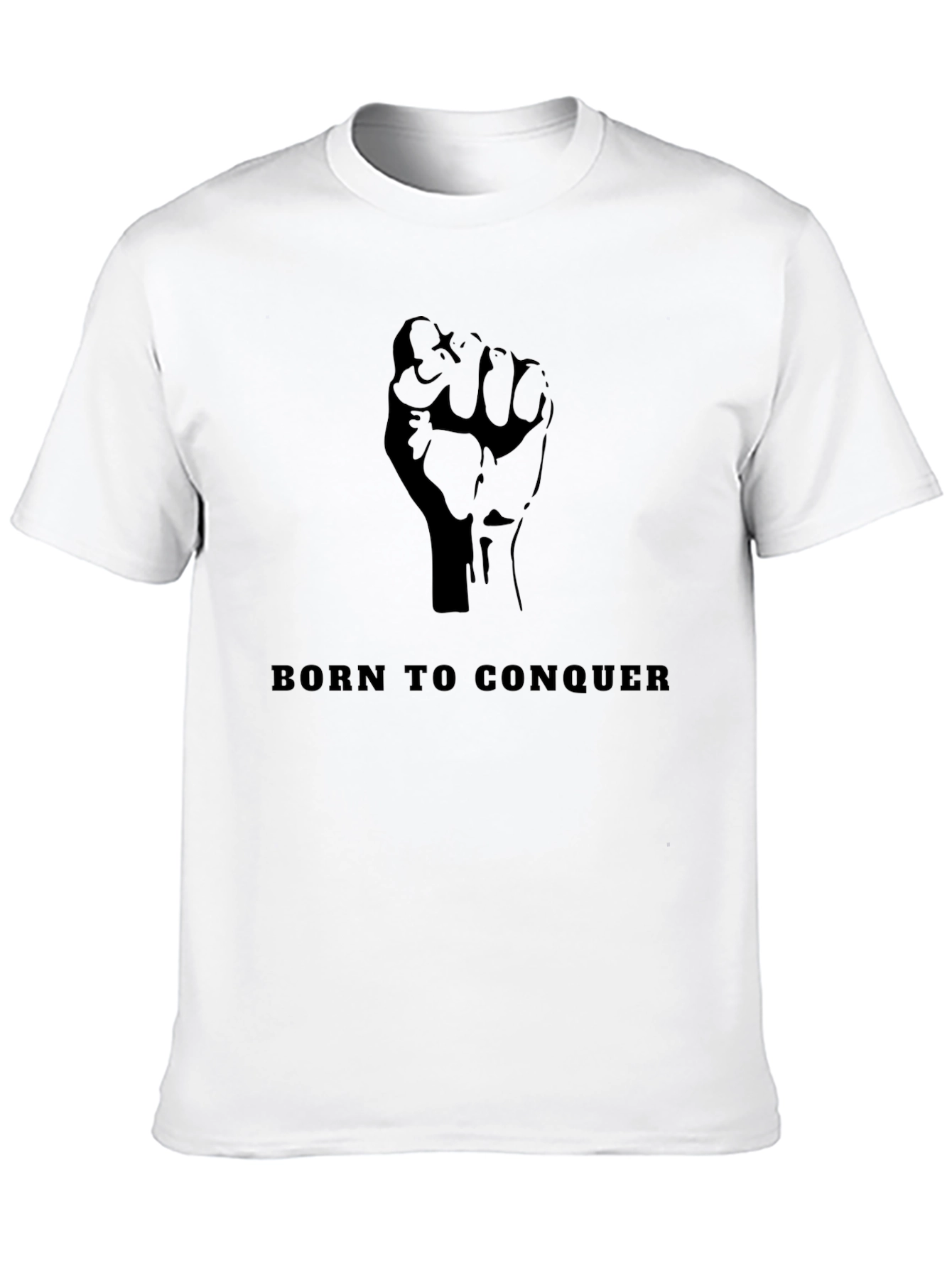 Born to Conquer Black Graphic Tee
