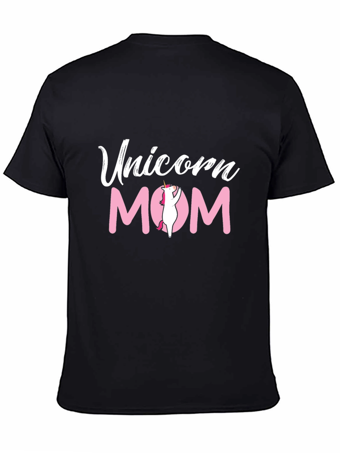 Unicorn Mom Graphic Tee - Black