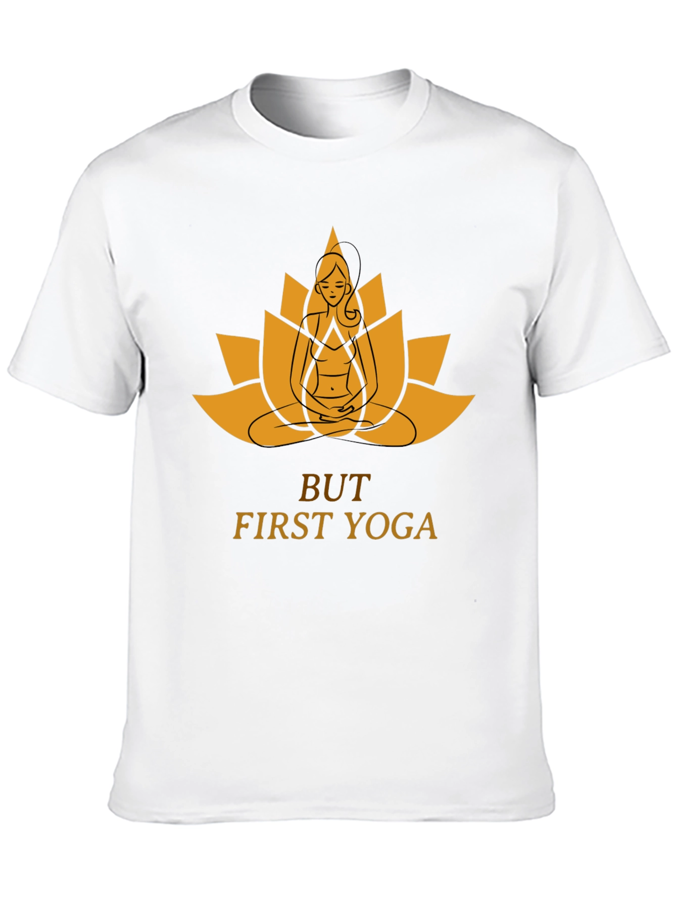 Yoga Lotus Graphic Tee - But First Yoga!