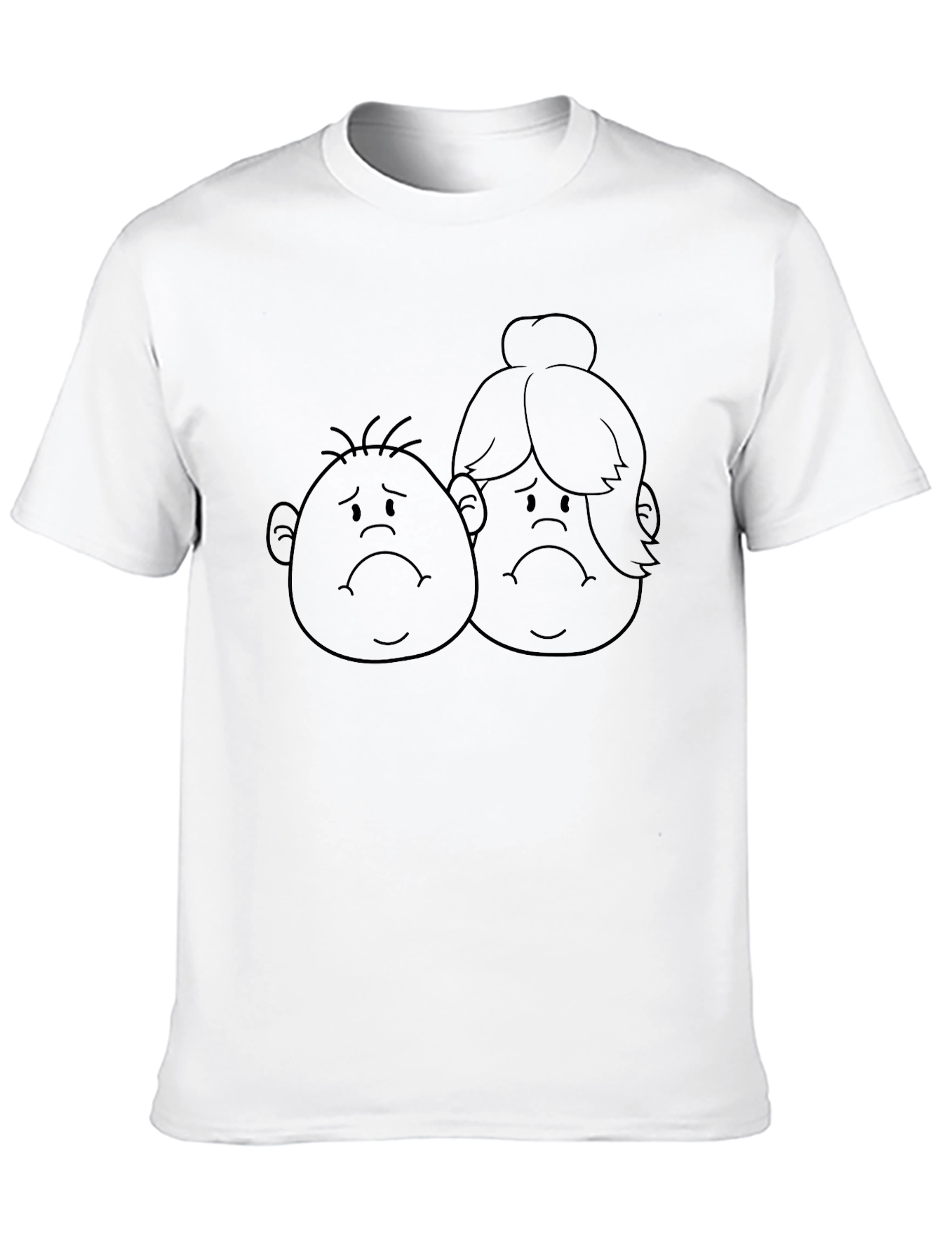 Sad Cartoon Faces T-Shirt