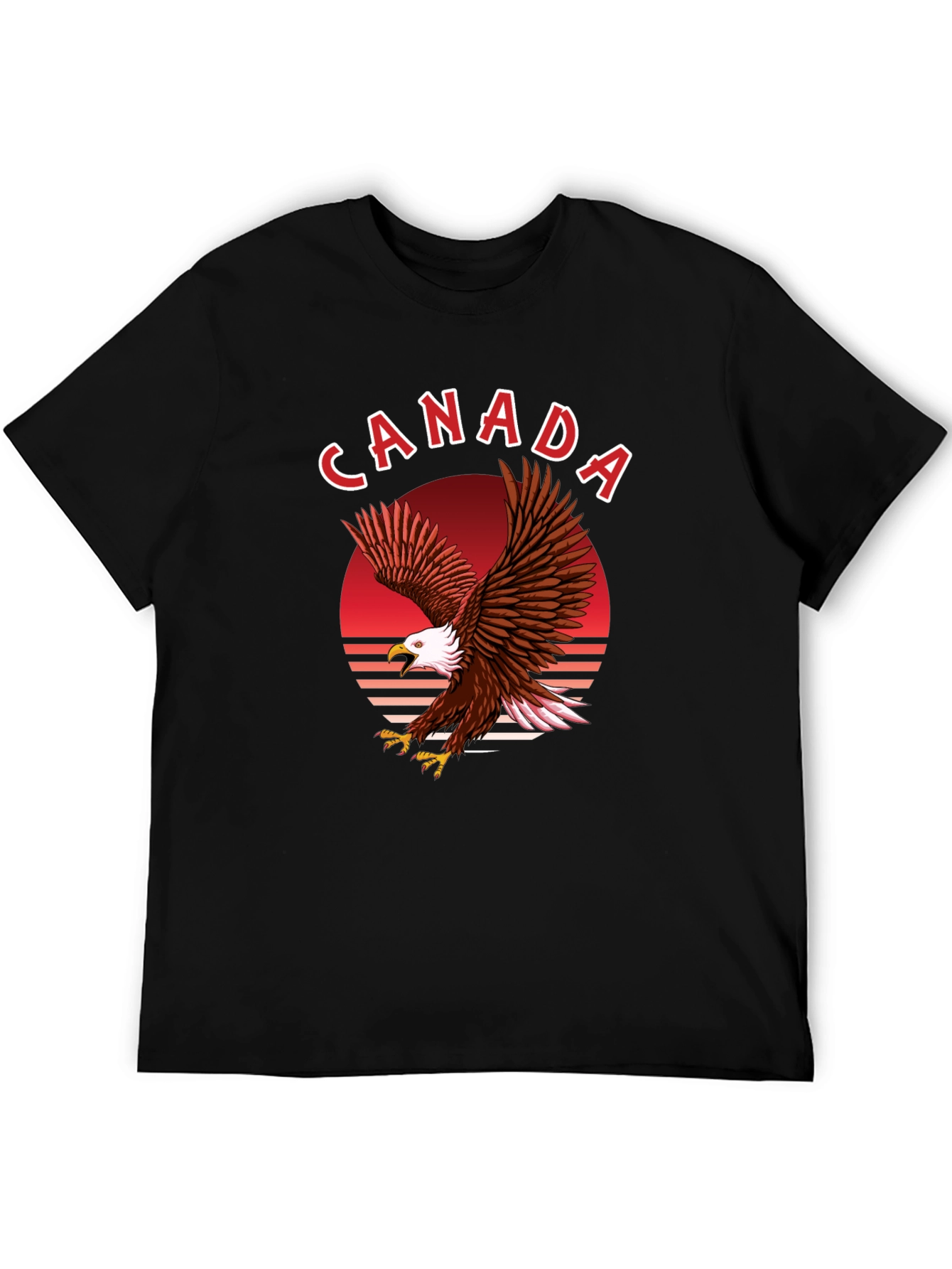 Canada Eagle Graphic T-Shirt - Black