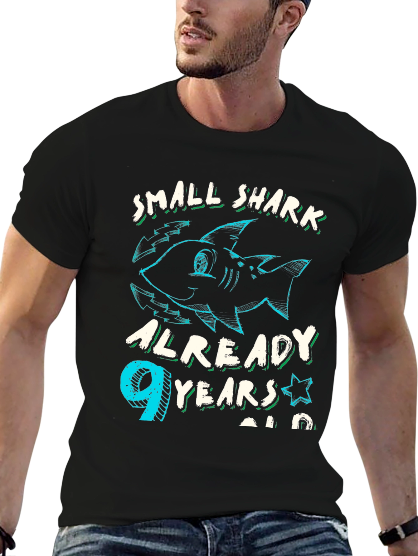 Small Shark 9th Birthday T-Shirt