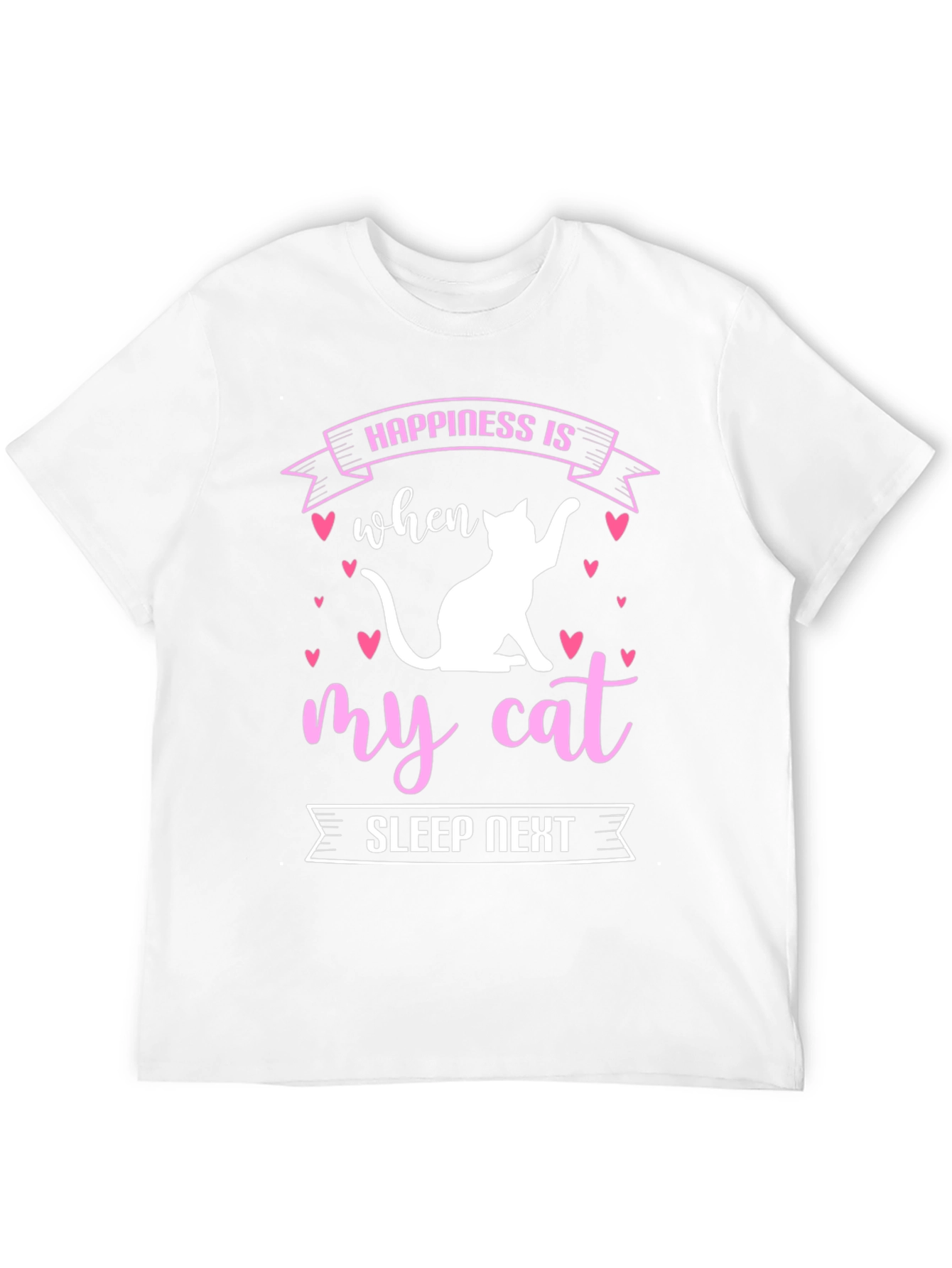 Happiness is My Cat Sleep Next T-Shirt