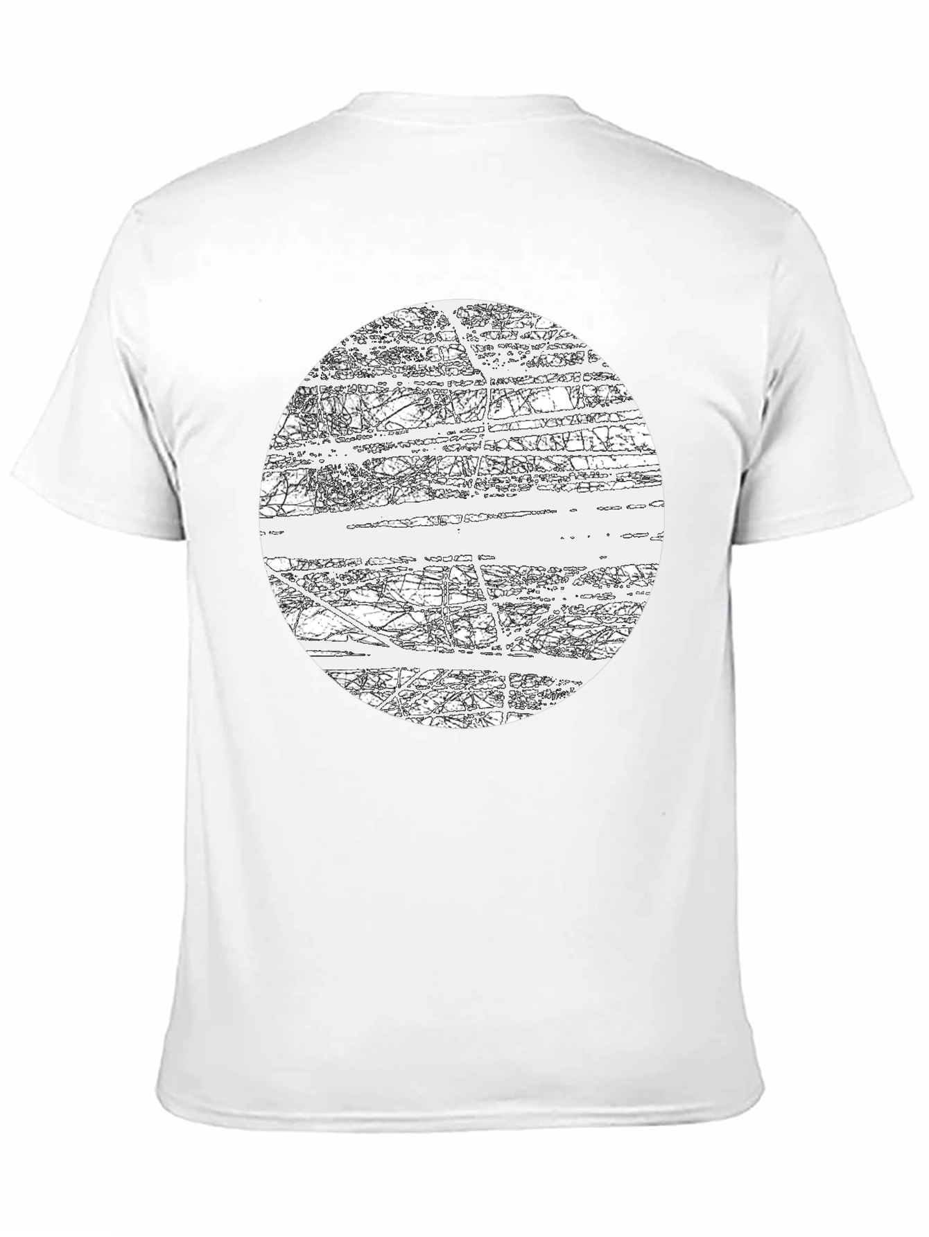 Abstract Graphic Black T-Shirt