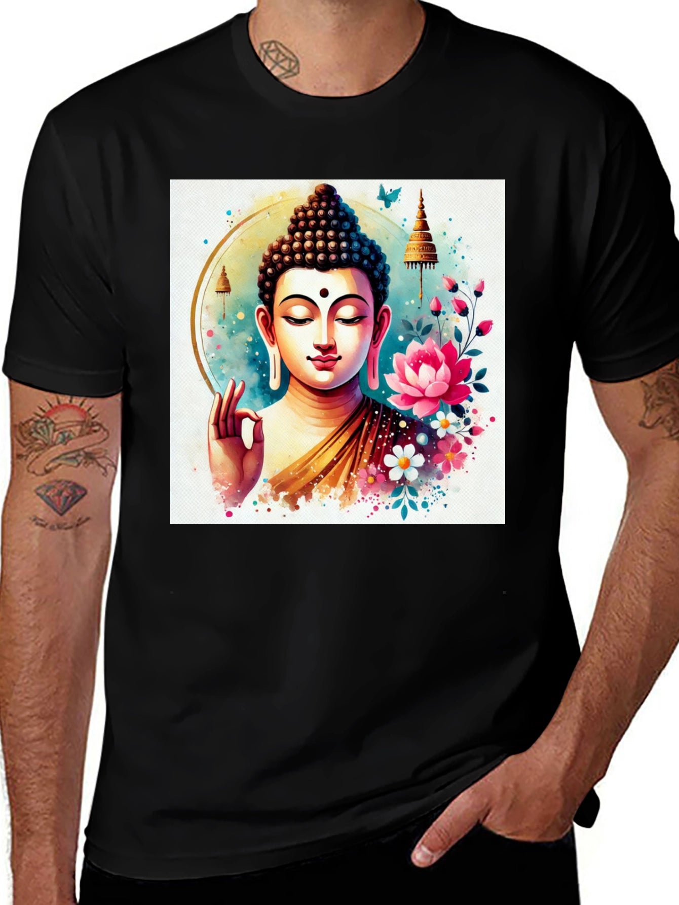 Buddha Art T-Shirt: Spiritual Zen Style