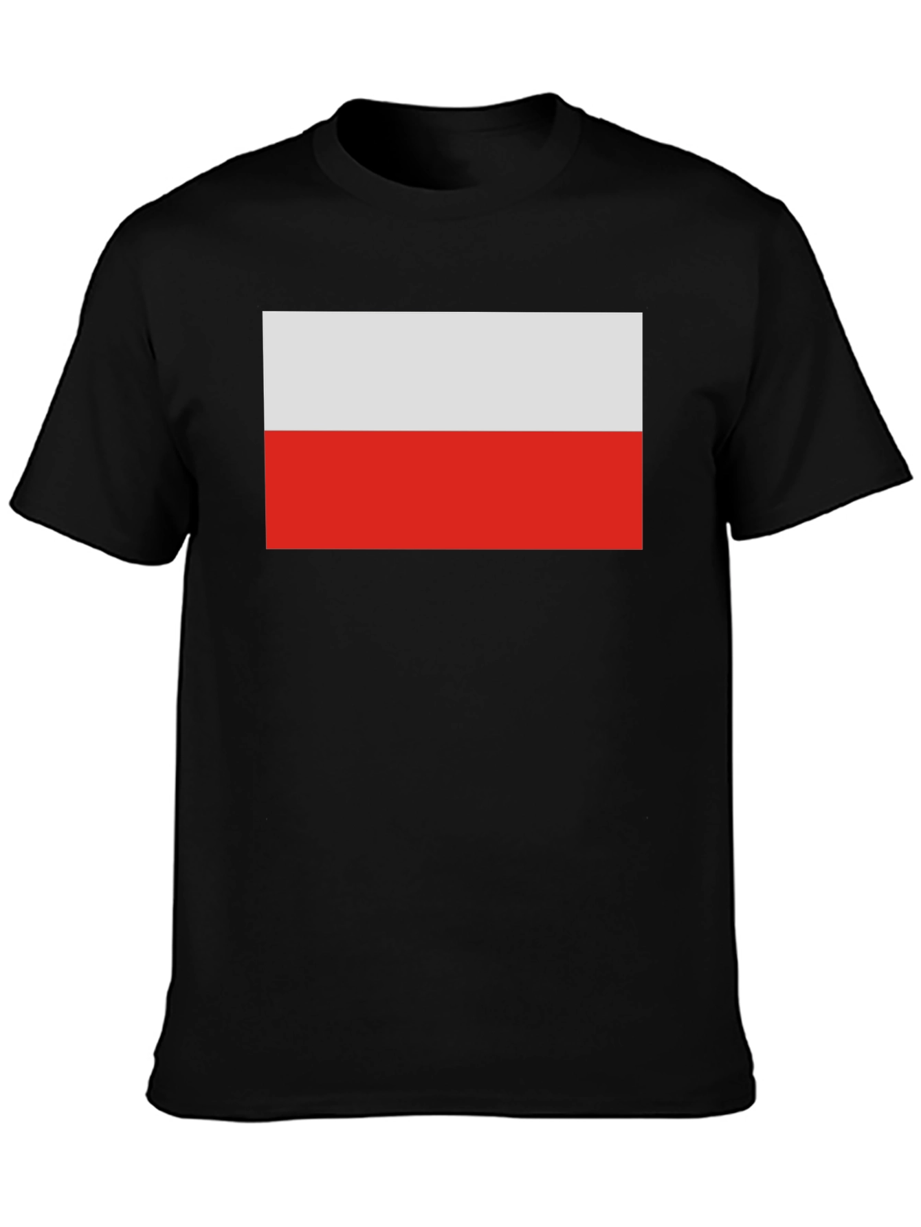 Poland Flag T-Shirt - Black Casual Tee