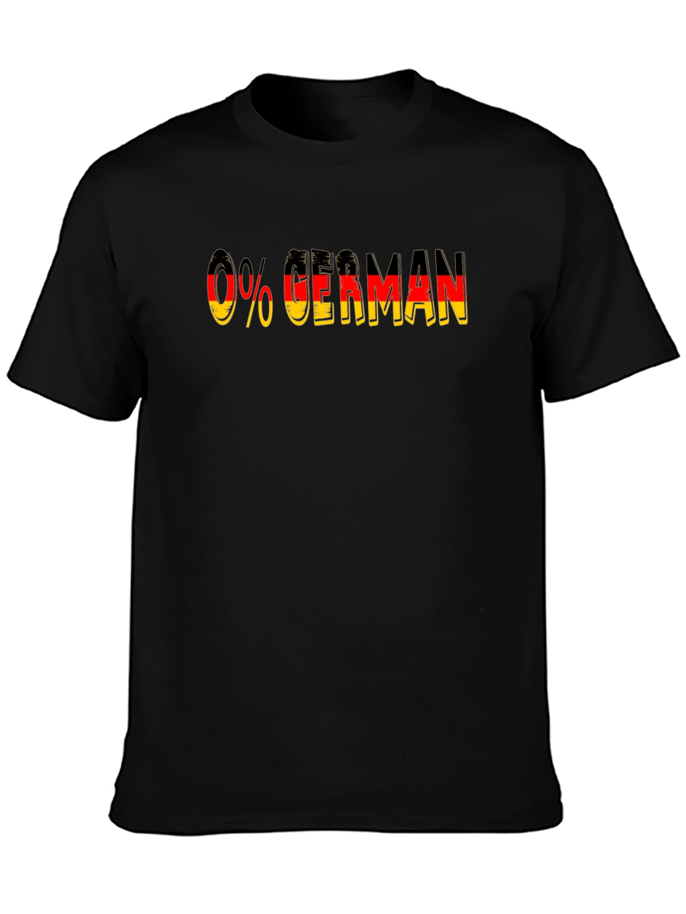 0% German Flag Graphic T-Shirt