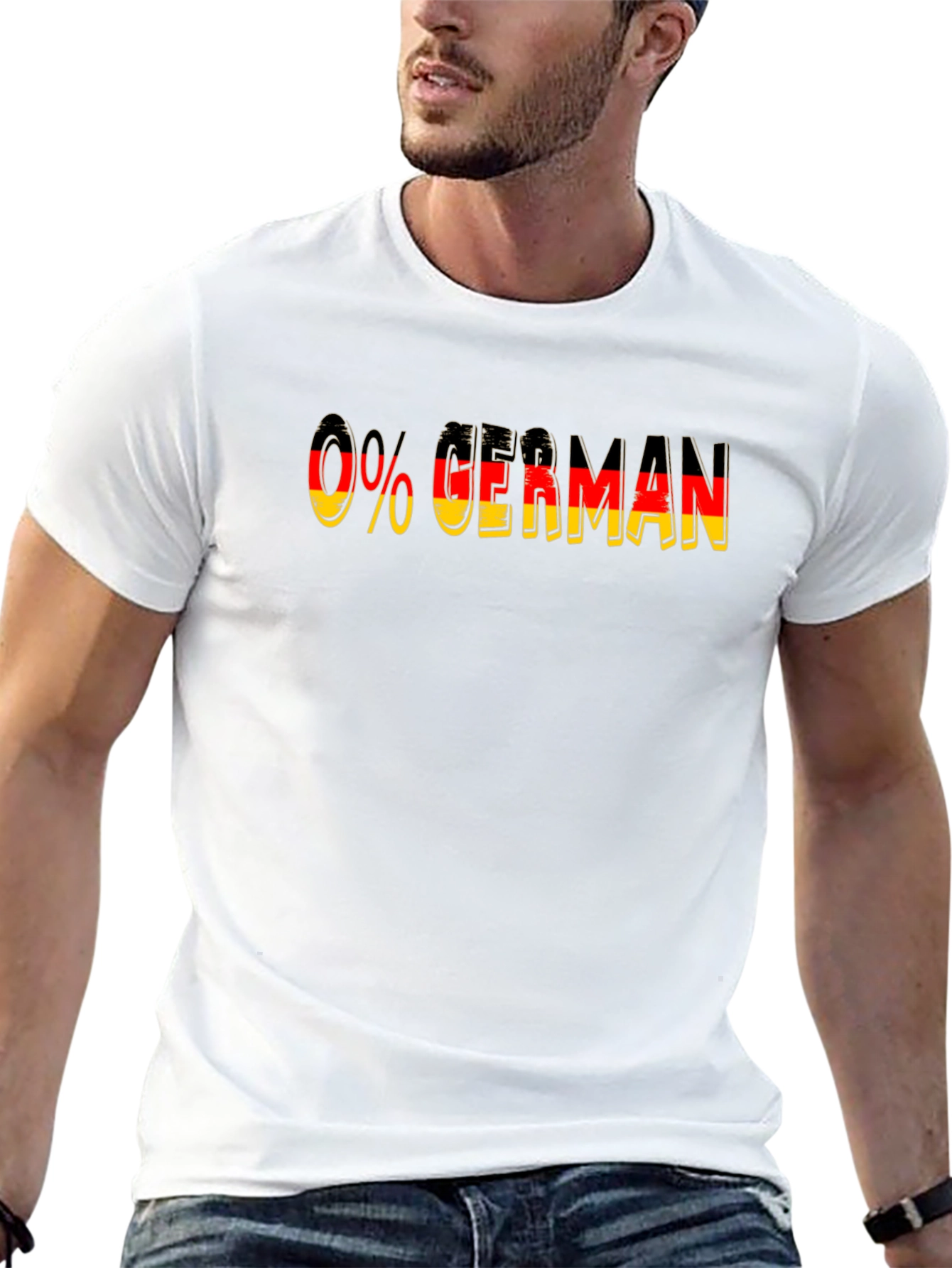 0% German Flag Graphic T-Shirt