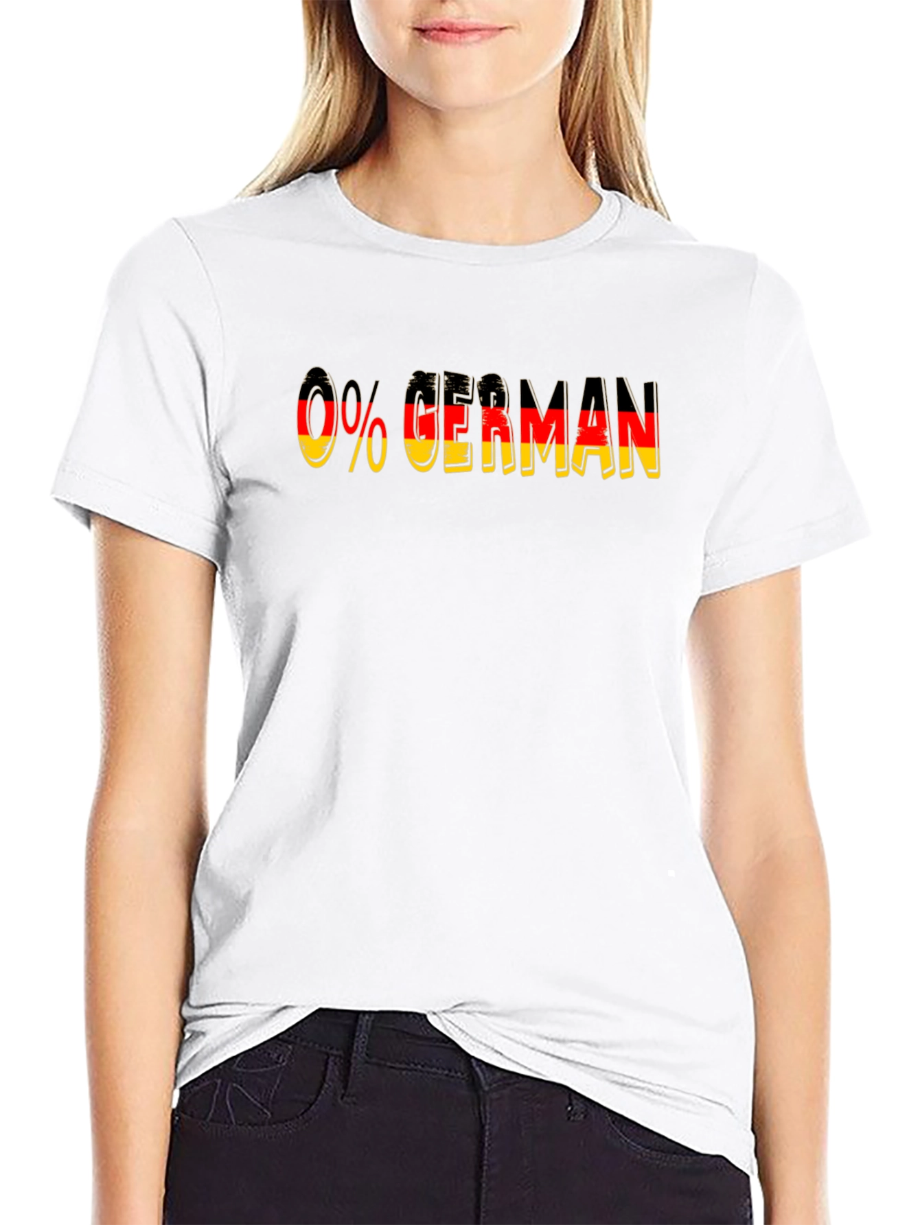 0% German Flag Graphic T-Shirt