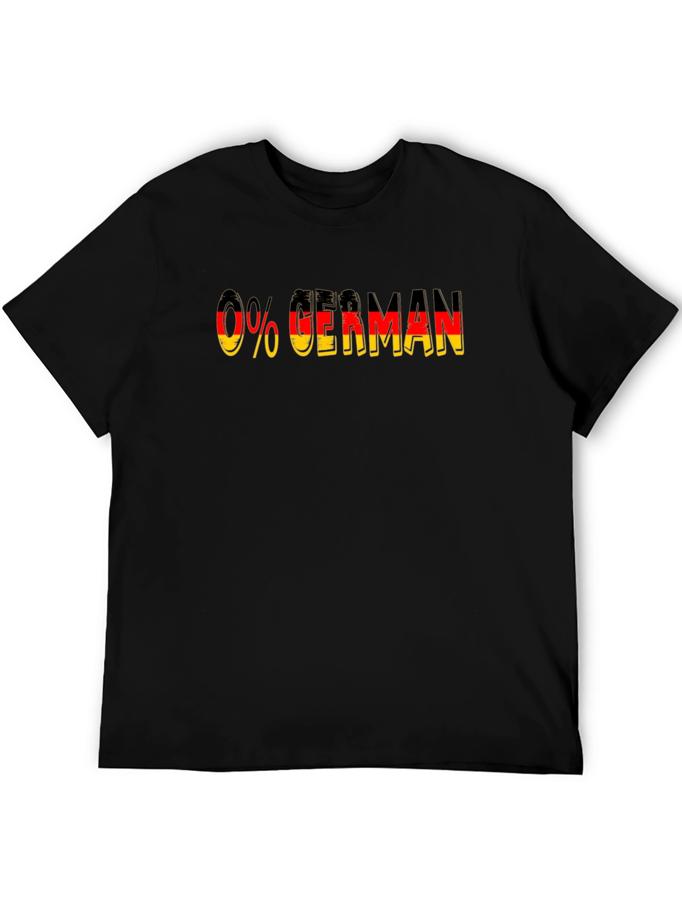 0% German Flag Graphic T-Shirt