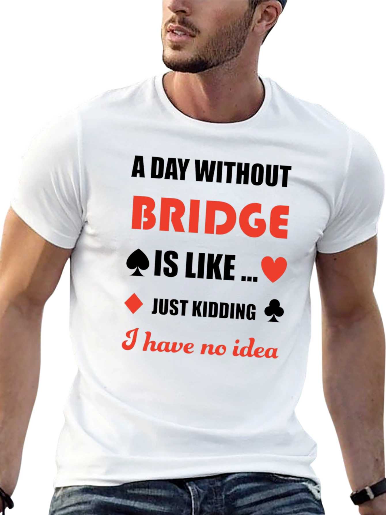 Bridge Card Game T-Shirt - Funny Gift