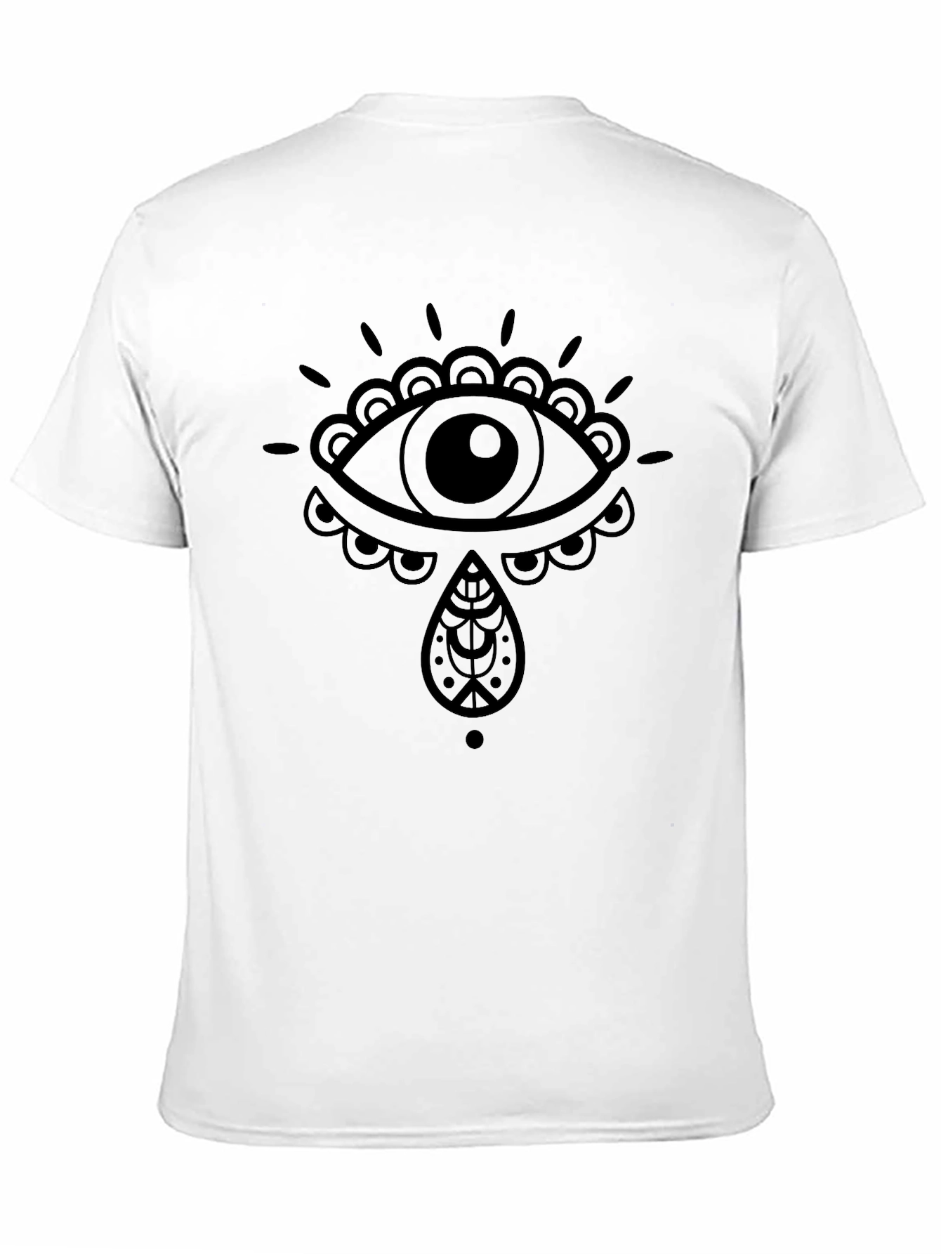 Eye Graphic Tee - Stylish Black Cotton T-Shirt