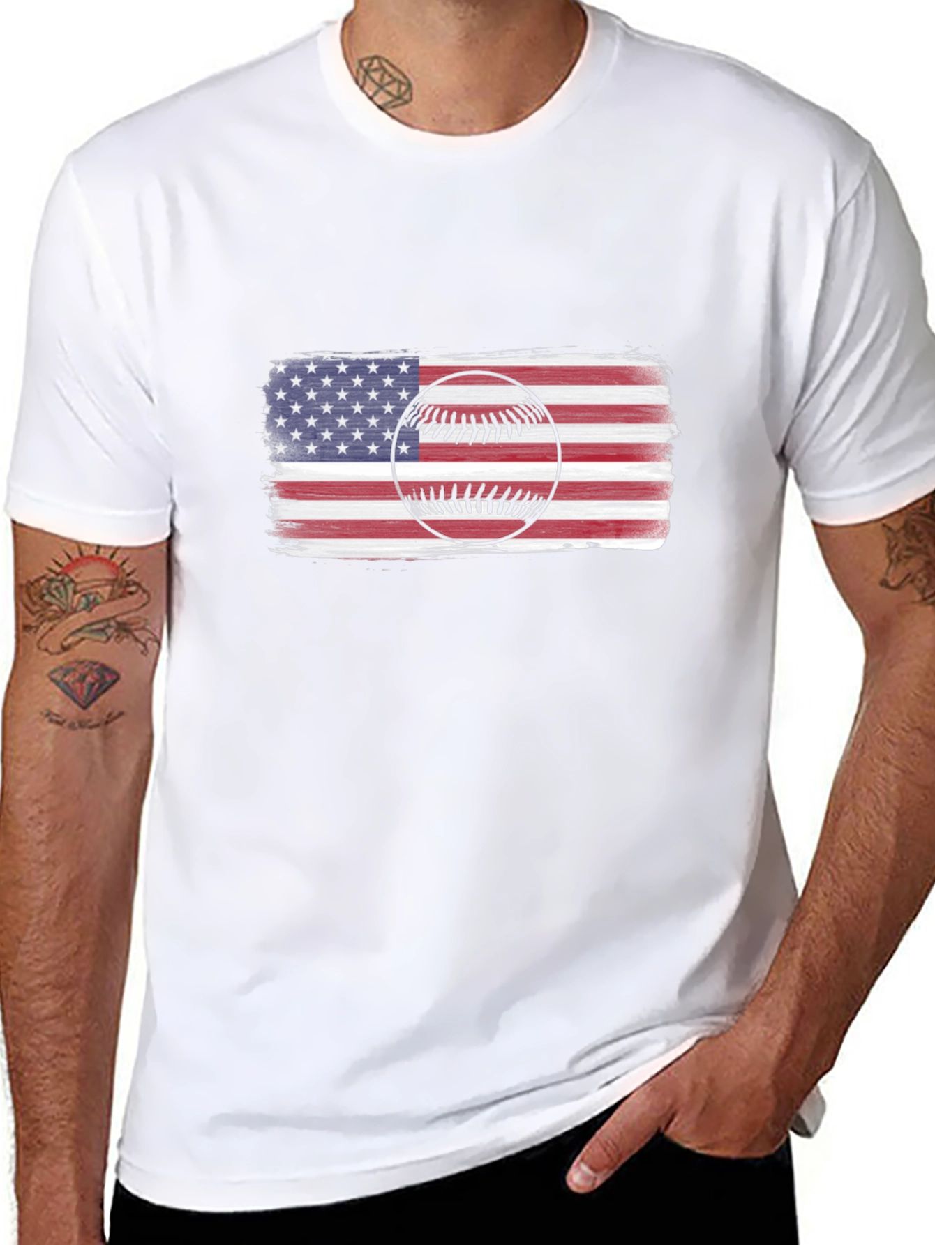 Baseball Flag Graphic Tee