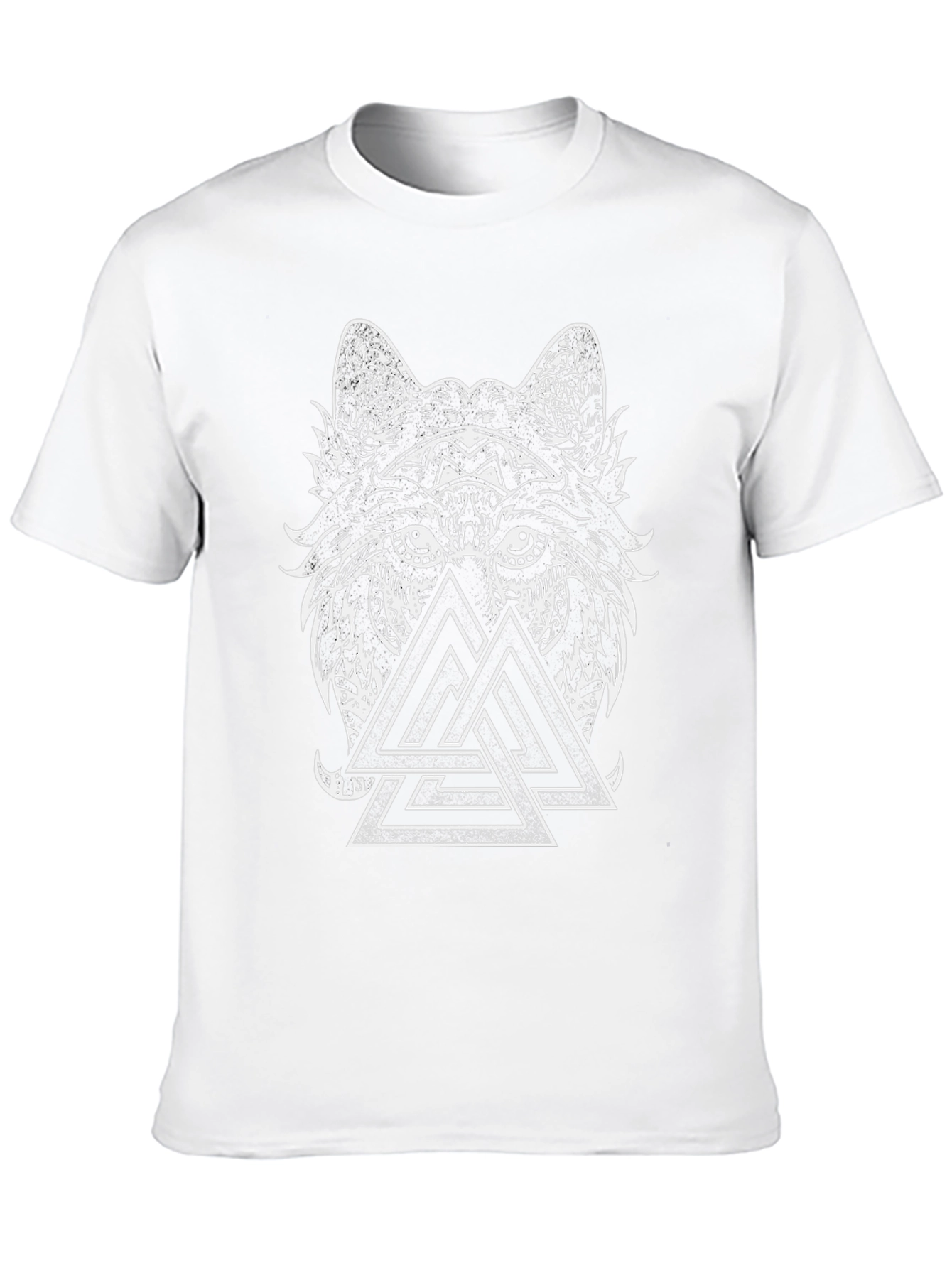 Wolf & Valknut Graphic Tee - Black