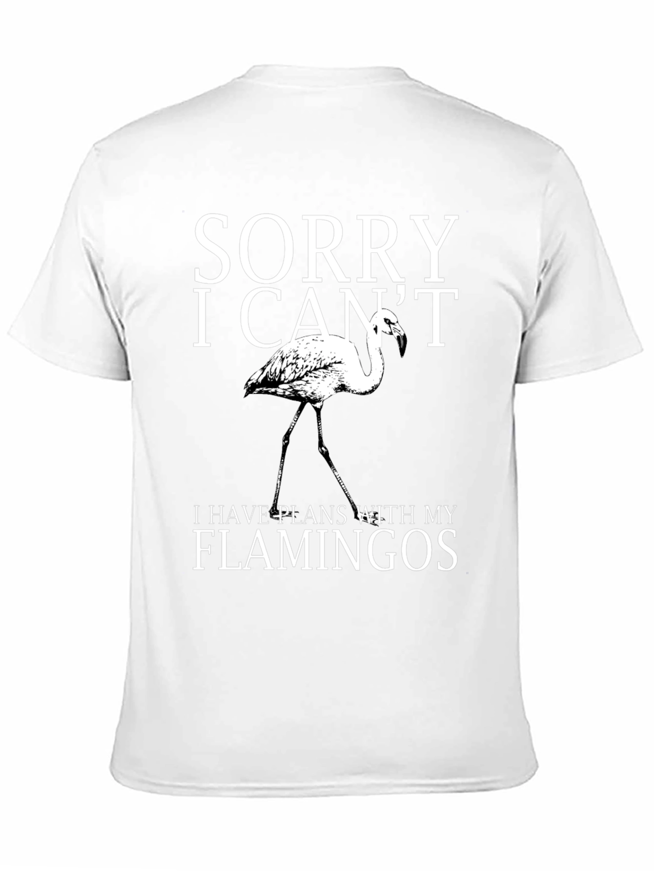 Sorry I Cant Flamingos Graphic Tee