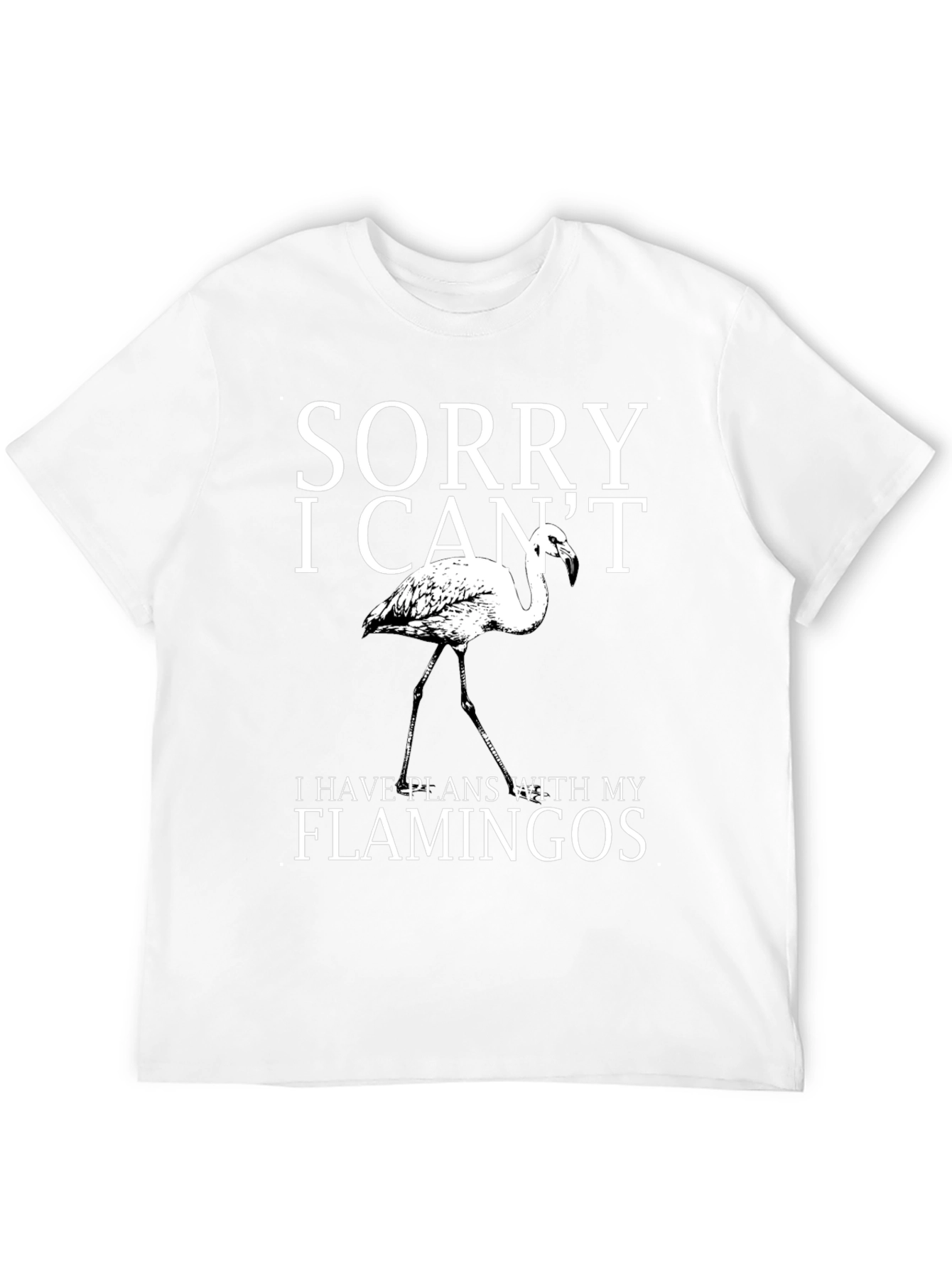 Sorry I Cant Flamingos Graphic Tee