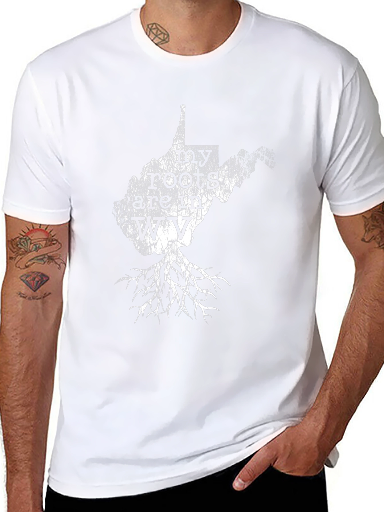 West Virginia Roots T-Shirt - Black