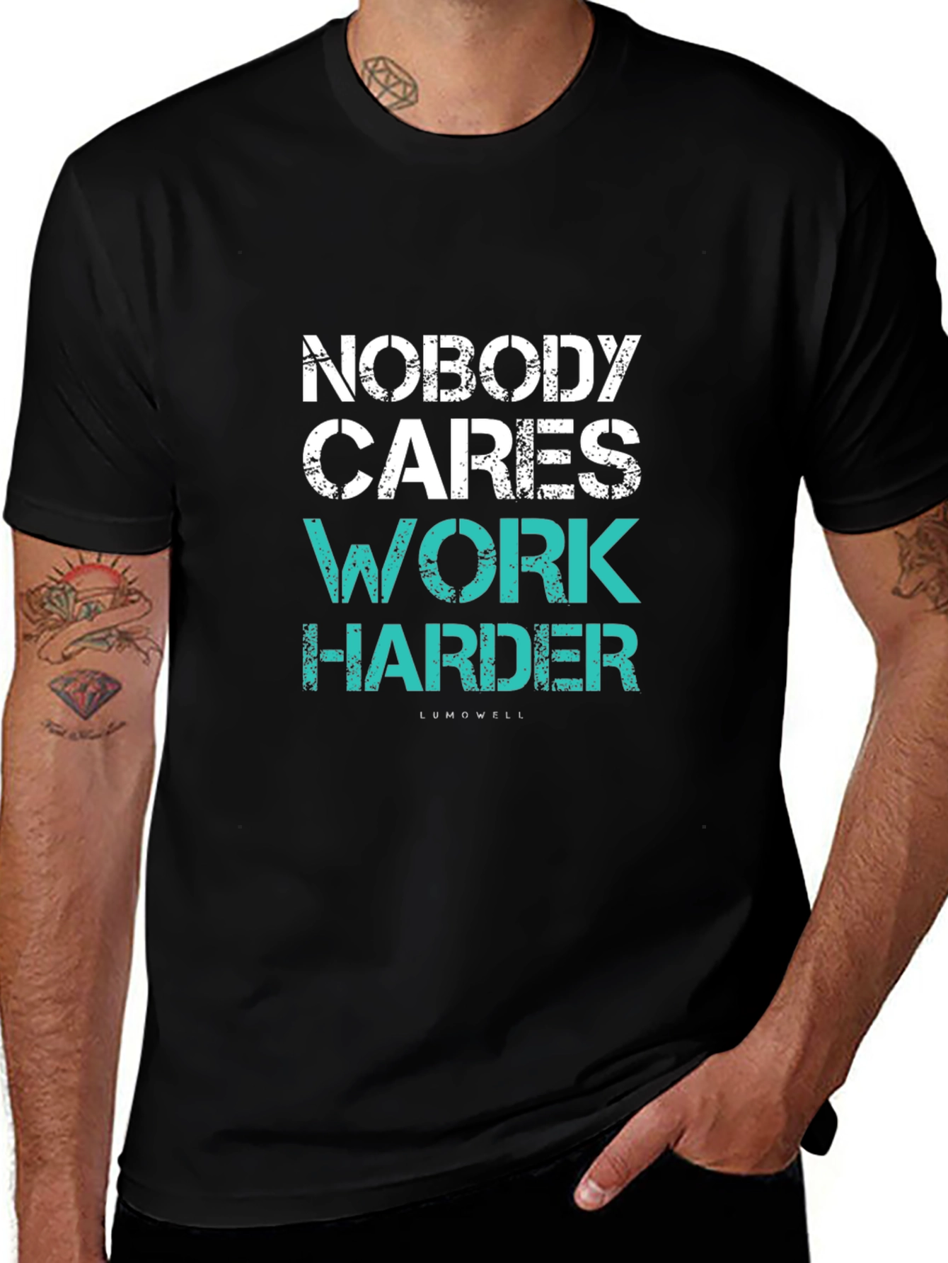 Nobody Cares Work Harder Black T-Shirt
