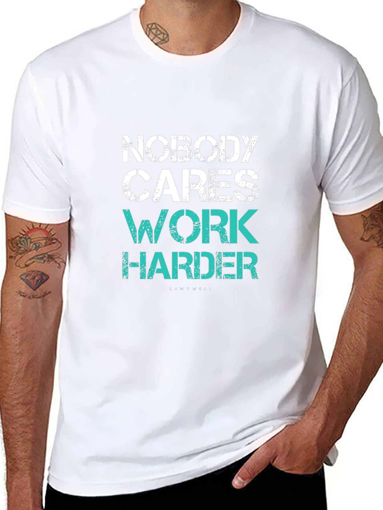 Nobody Cares Work Harder Black T-Shirt