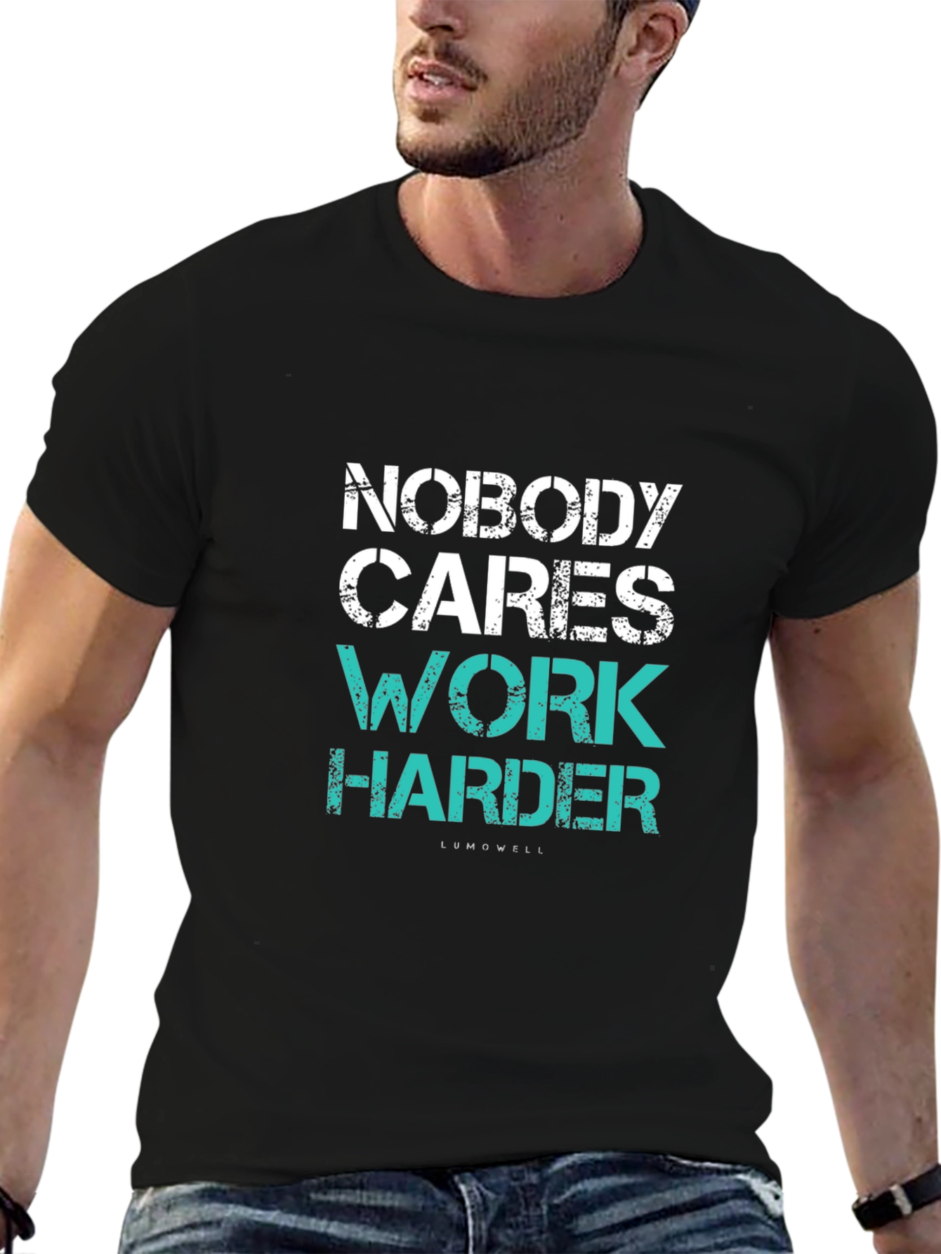 Nobody Cares Work Harder Black T-Shirt