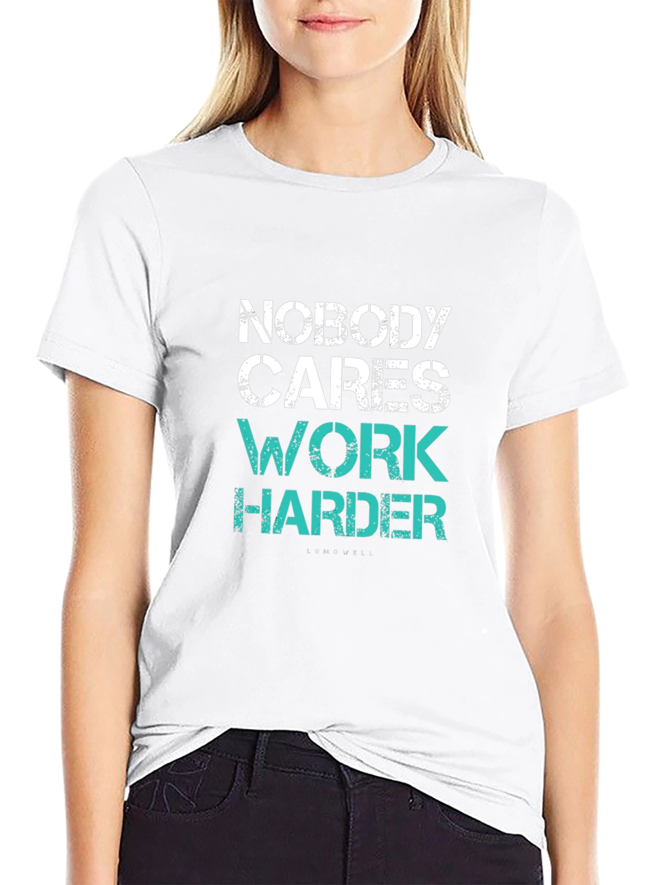 Nobody Cares Work Harder Black T-Shirt