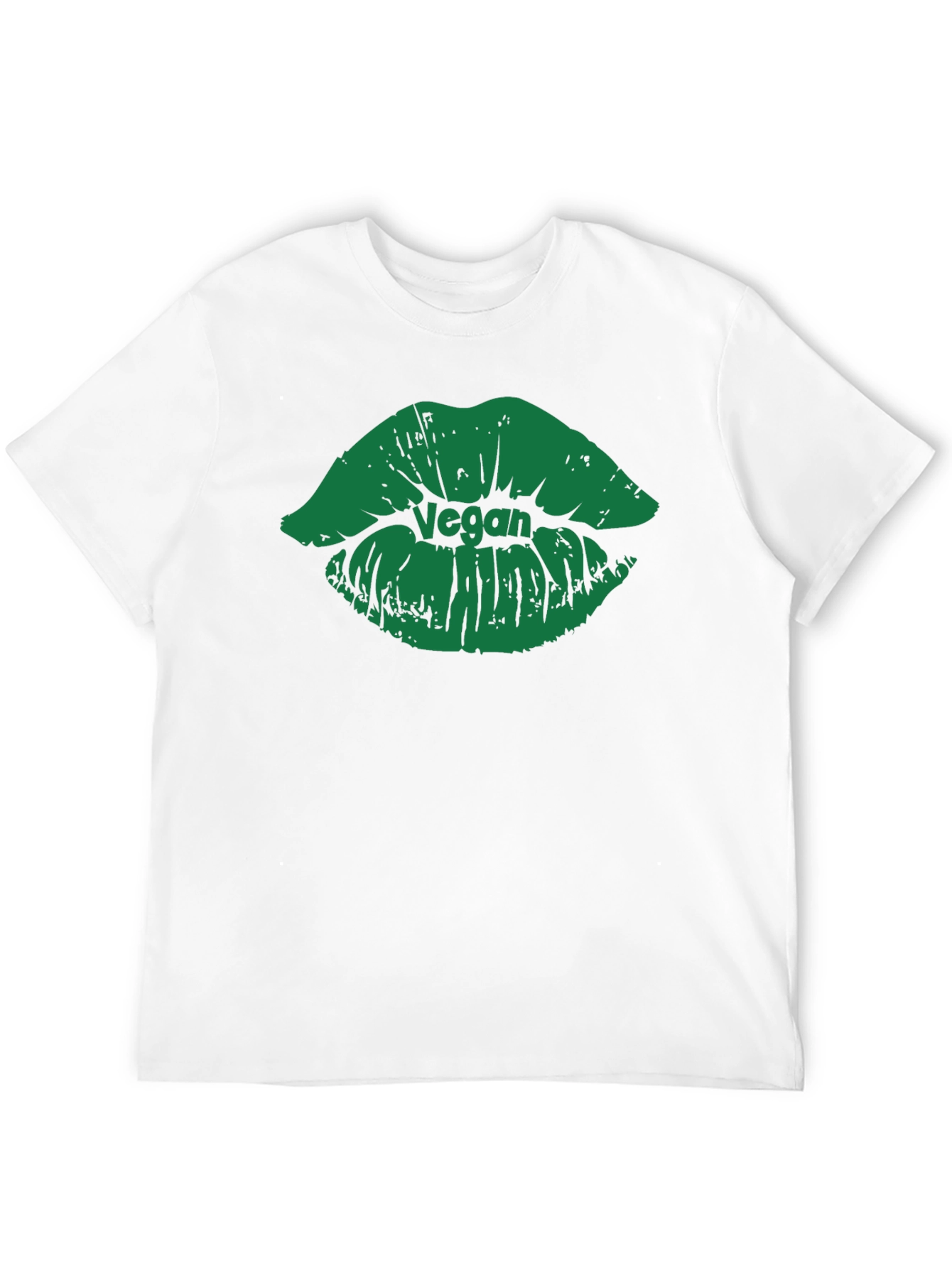 Vegan Lips Graphic T-Shirt - Black Cotton Tee