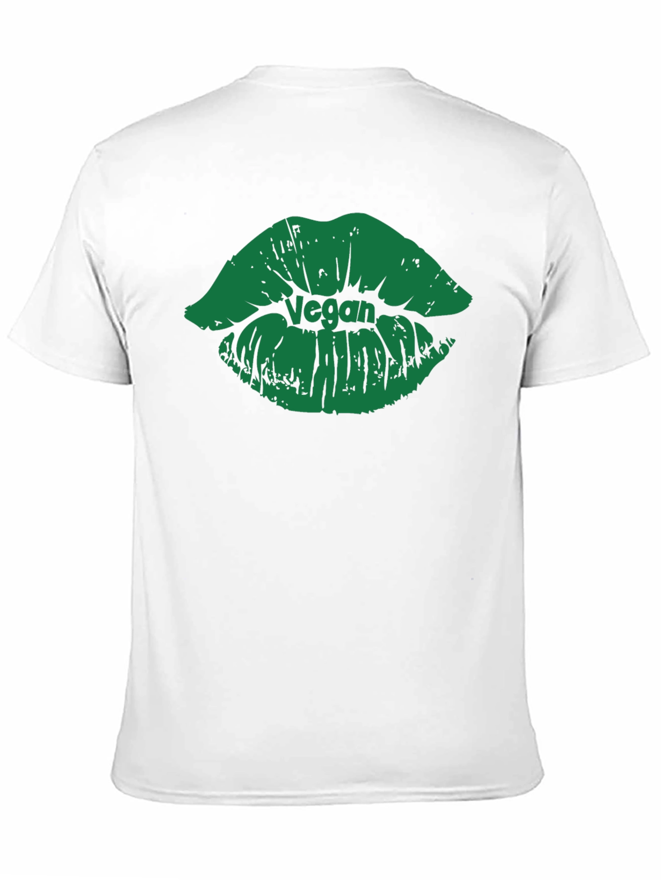 Vegan Lips Graphic T-Shirt - Black Cotton Tee